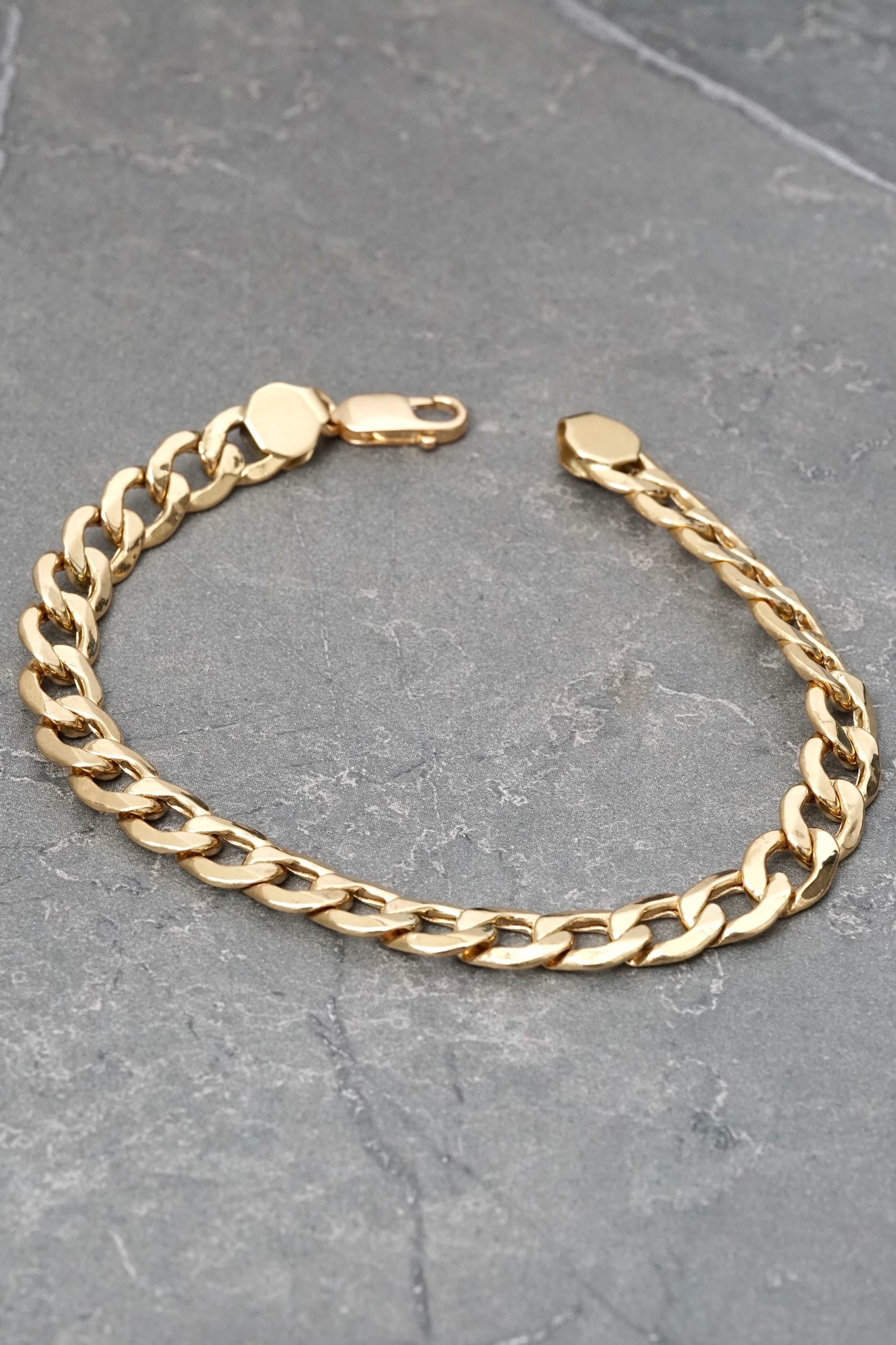 Pulso cubano 6.2gr / Largo 19cm / Oro Amarillo italy cte M