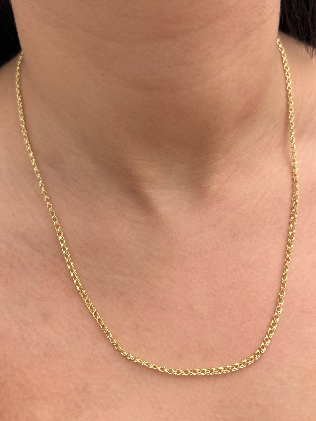Cadena Aro Seguido Doble 2.9gr / 50cm / 2.8mm — Oro Amarillo