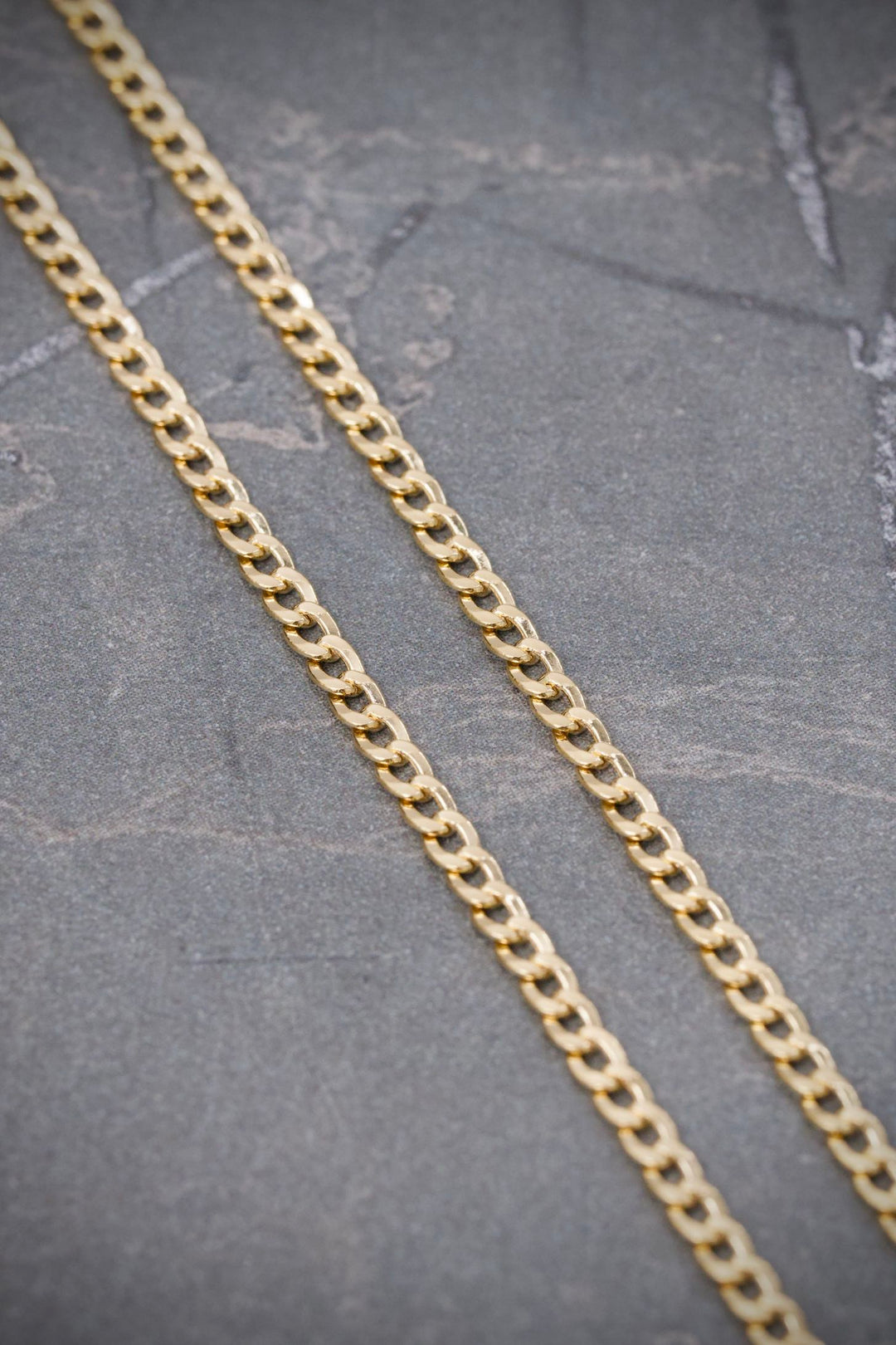 Cadena Cubana 5.5gr / 60cm / 2.9mm — Oro Amarillo