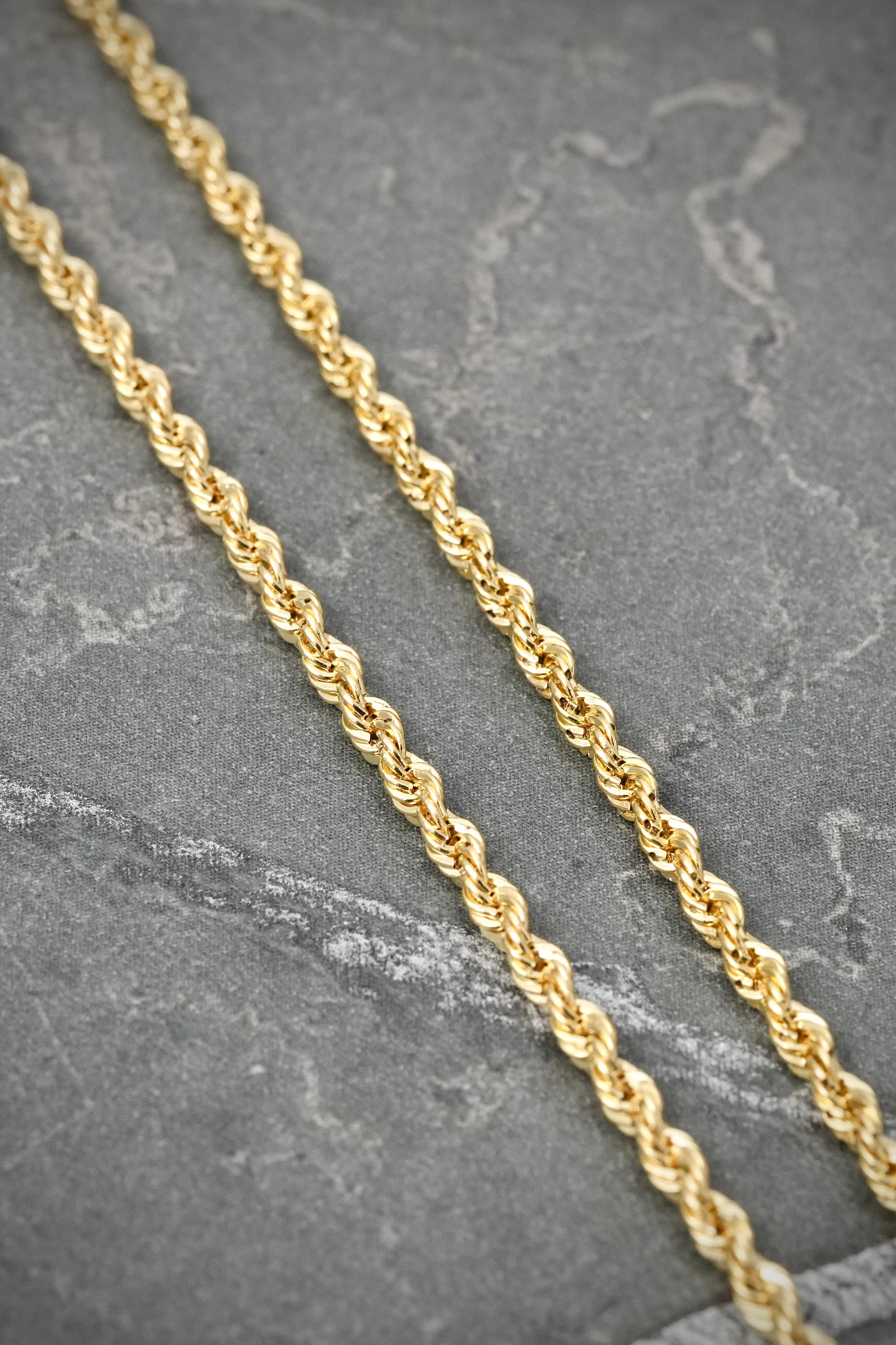 Cadena lazo 2.8gr / 50cm / 2.2mm — Oro Amarillo