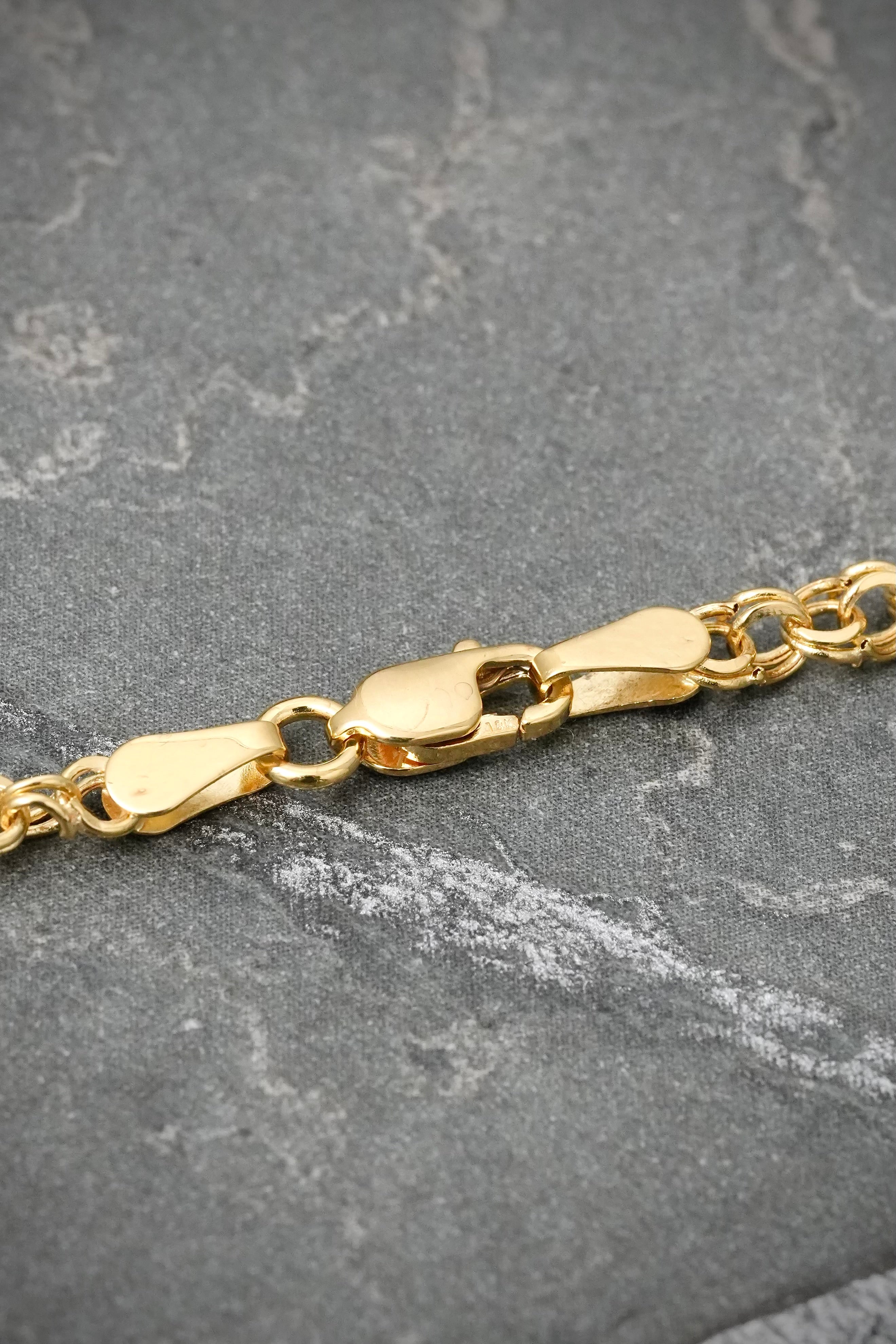 Cadena Aro Seguido Doble 4.65gr / 50cm / 3.3mm — Oro Amarillo