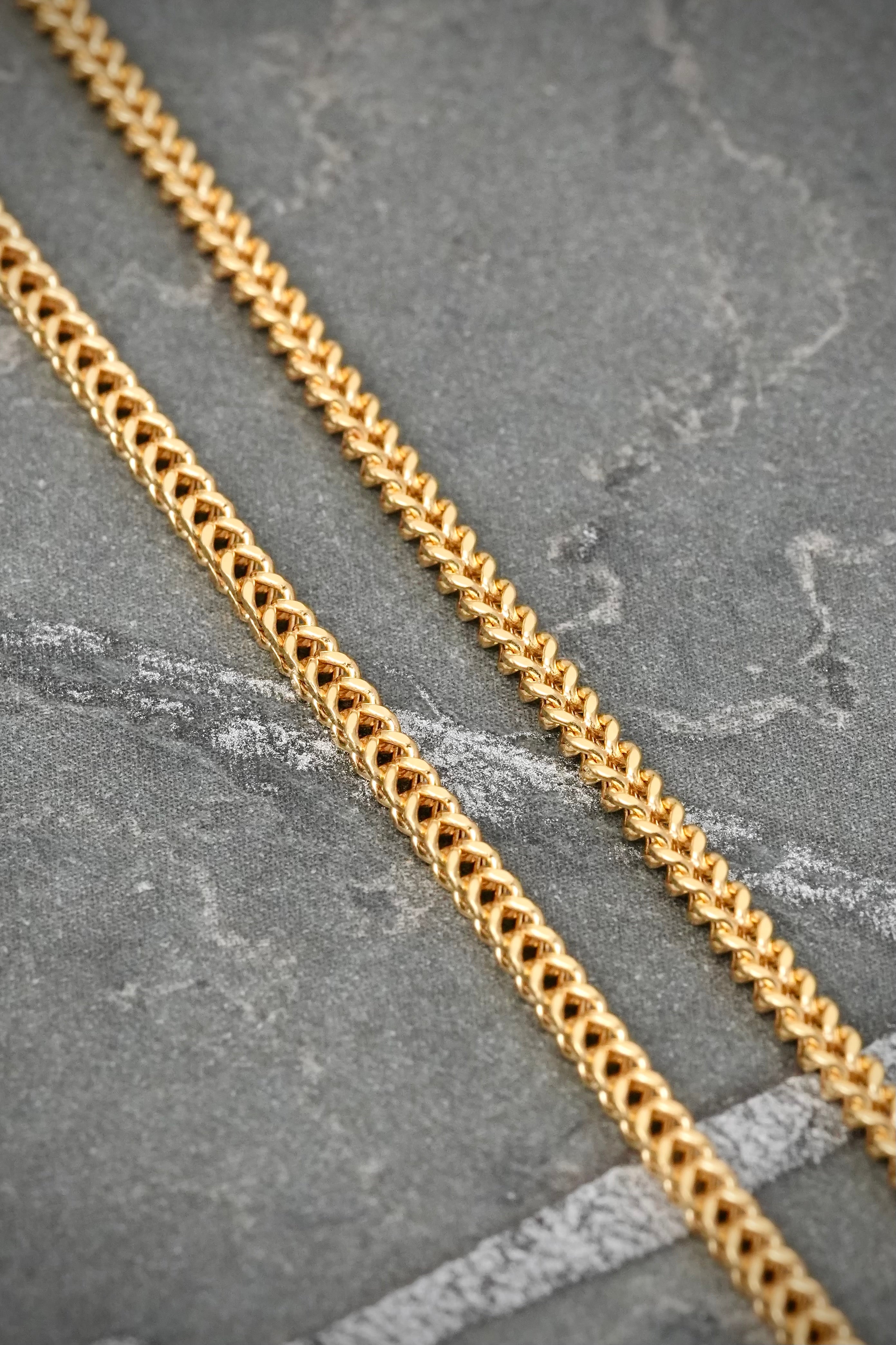 Cadena Franco 3.6gr / 45cm / 1.8mm — Oro Amarillo