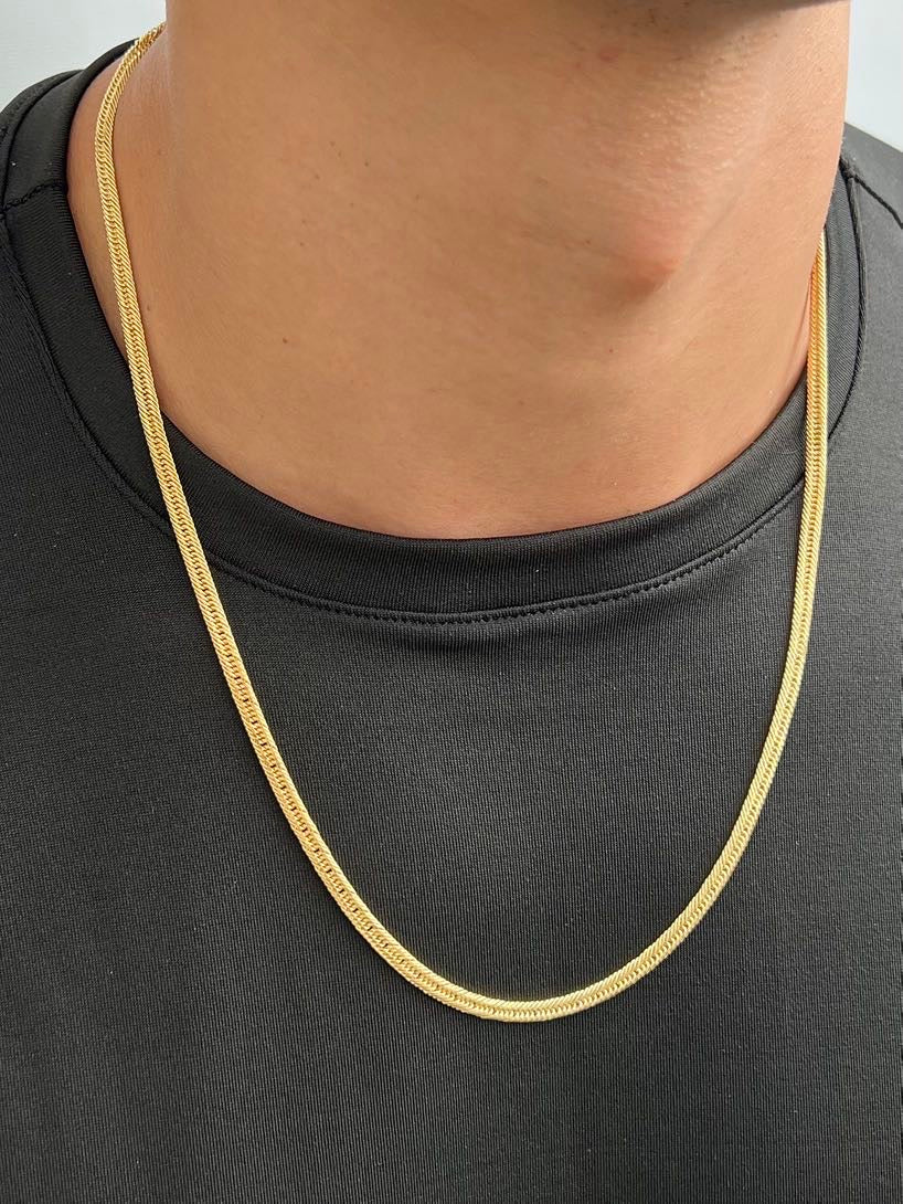 Cadena espiga 10.5gr / Largo 60cm — Oro Amarillo