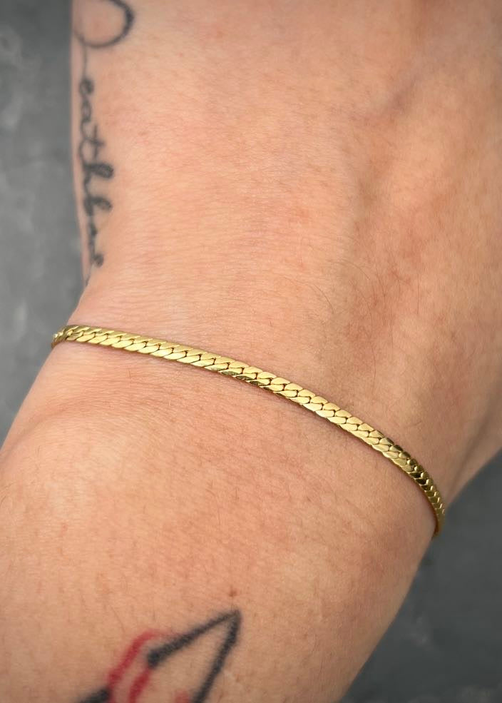 Pulso serpiente 1.5gr / Largo 18.5cm / Oro Amarillo italy +3 B