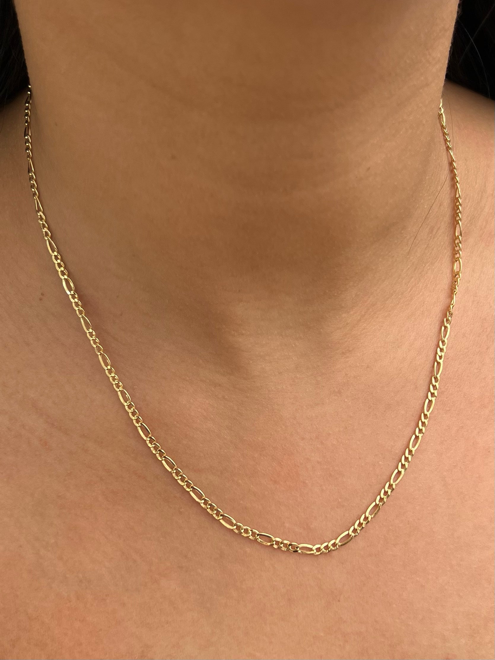 Cadena figaro 2.15gr / Largo 45cm / Oro Amarillo italy +1 B