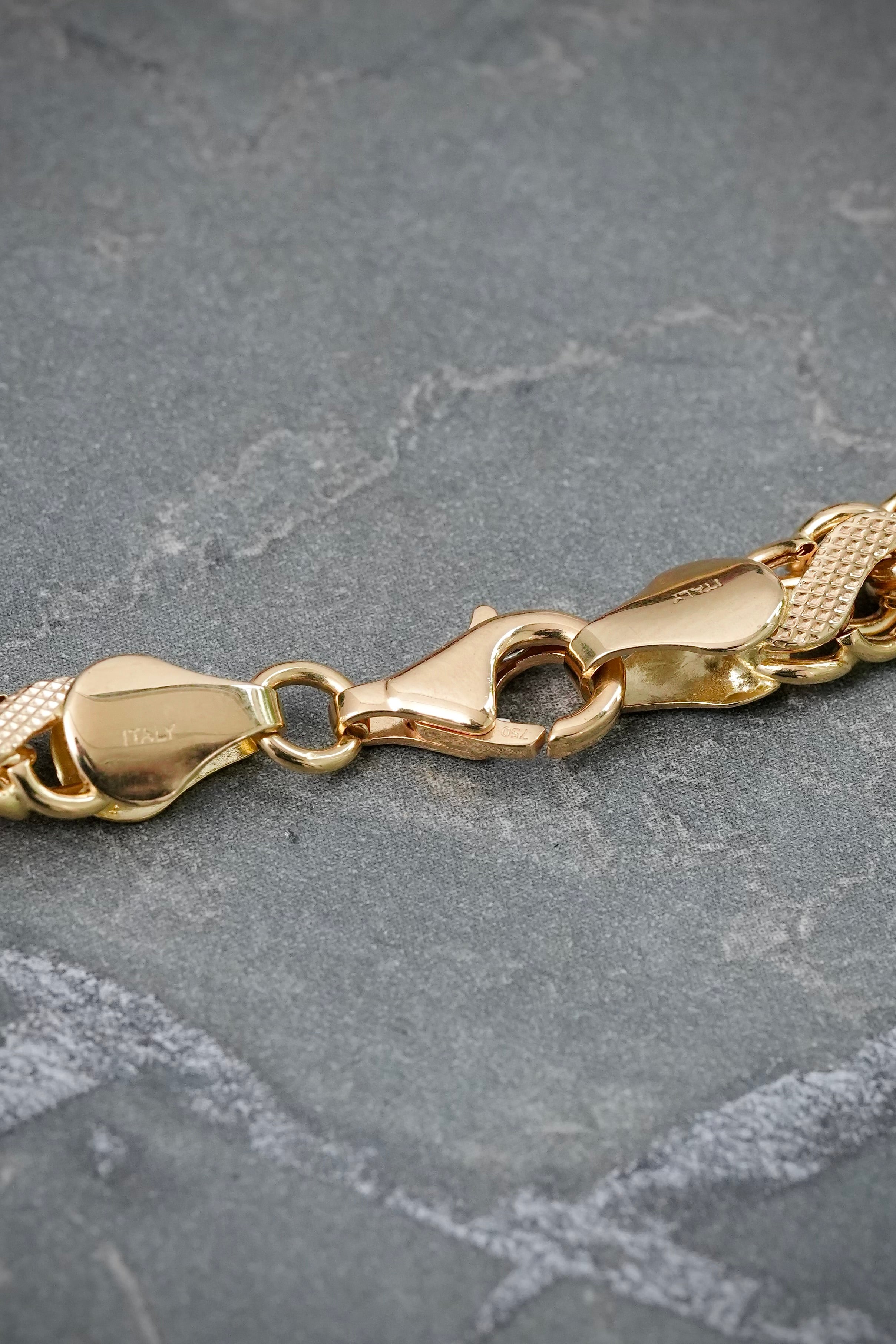 Cadena Rustica 32.5gr / 60cm / 6.1mm — Oro Amarillo