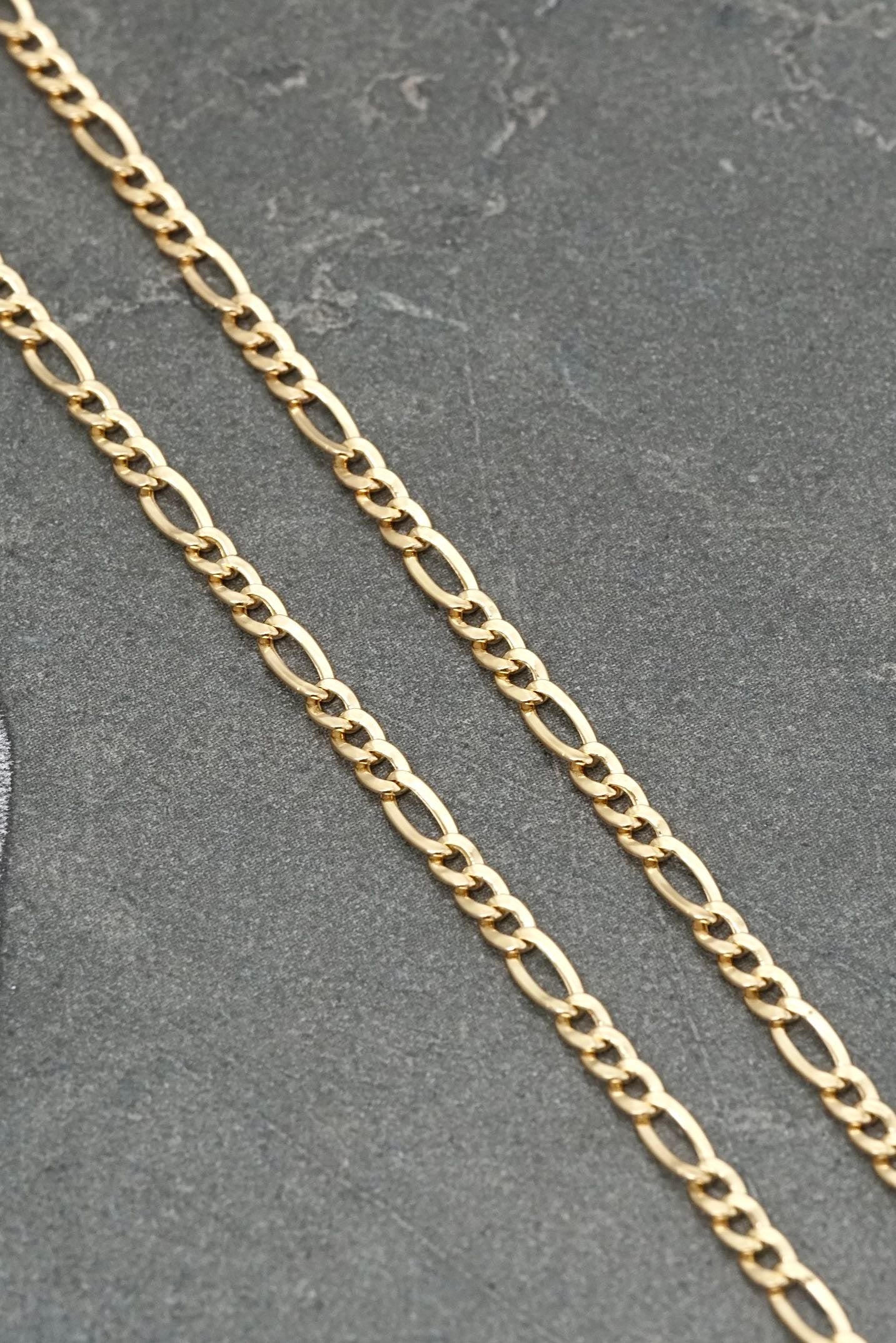 Cadena figaro 2.15gr / Largo 45cm / Oro Amarillo italy +1 B