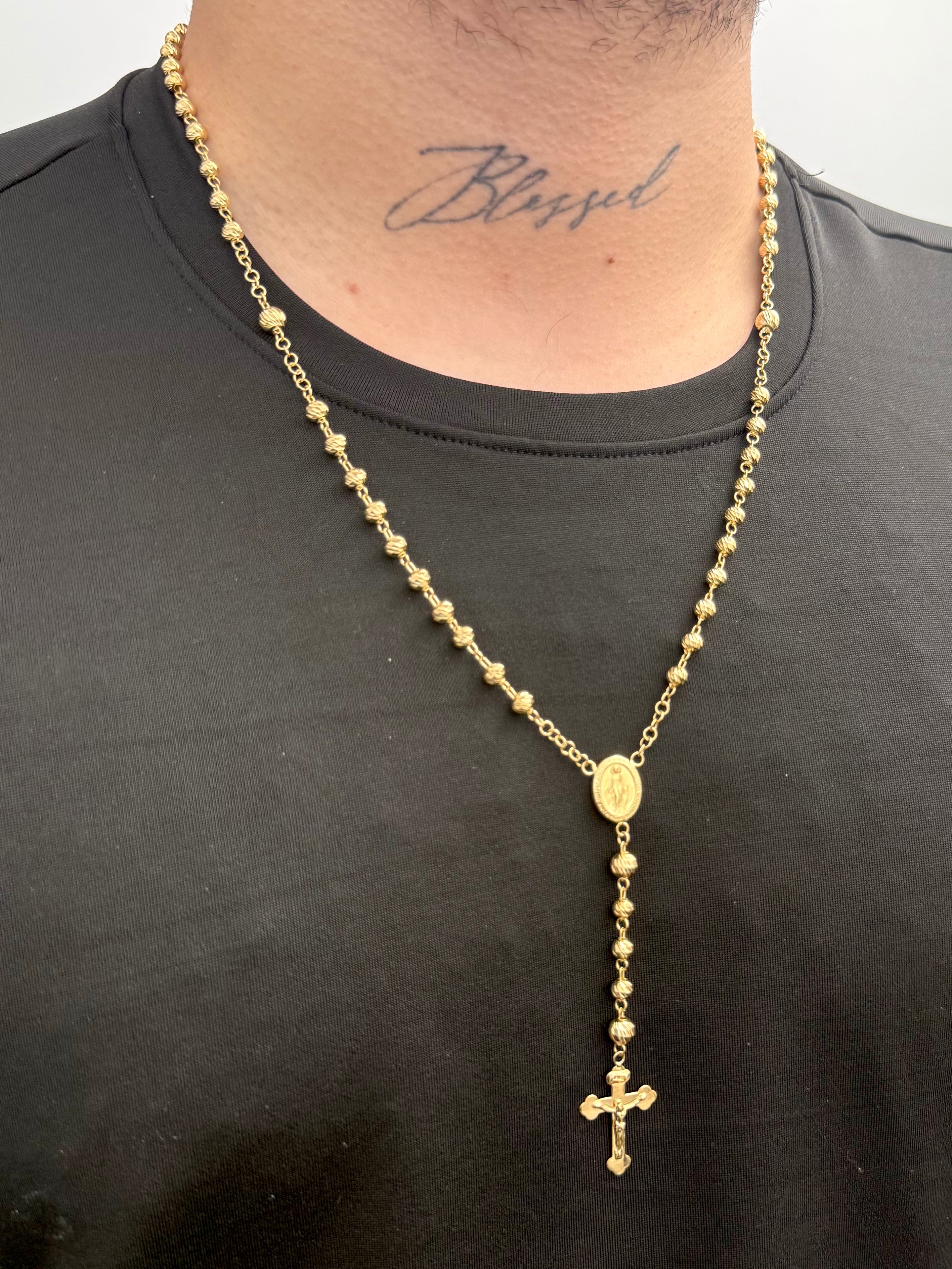 Rosario Virgen de la Milagrosa 15.6gr / 60cm — Oro Amarillo