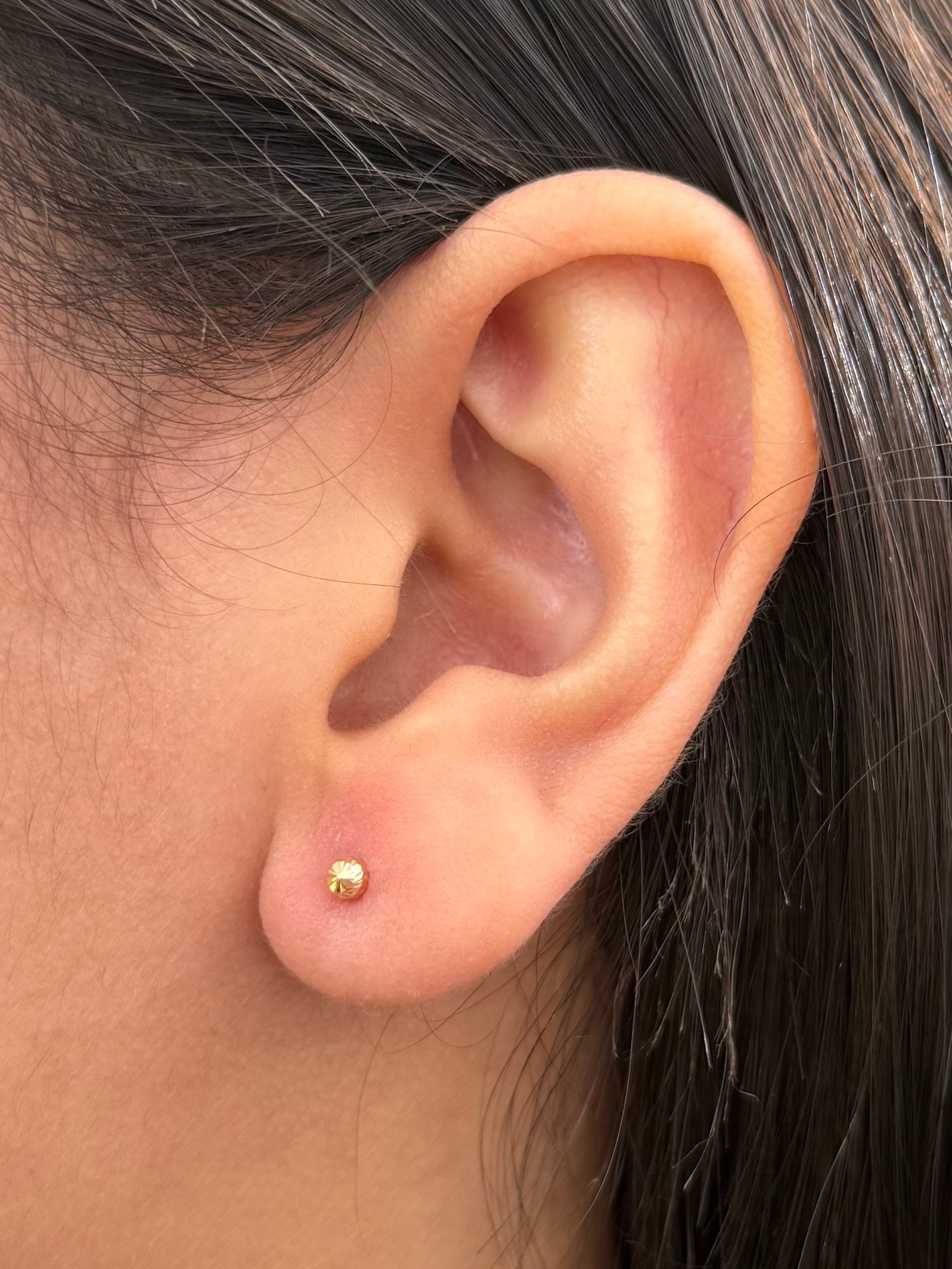 Topos Bola Diamantada 3mm 0.4gr — Oro Amarillo