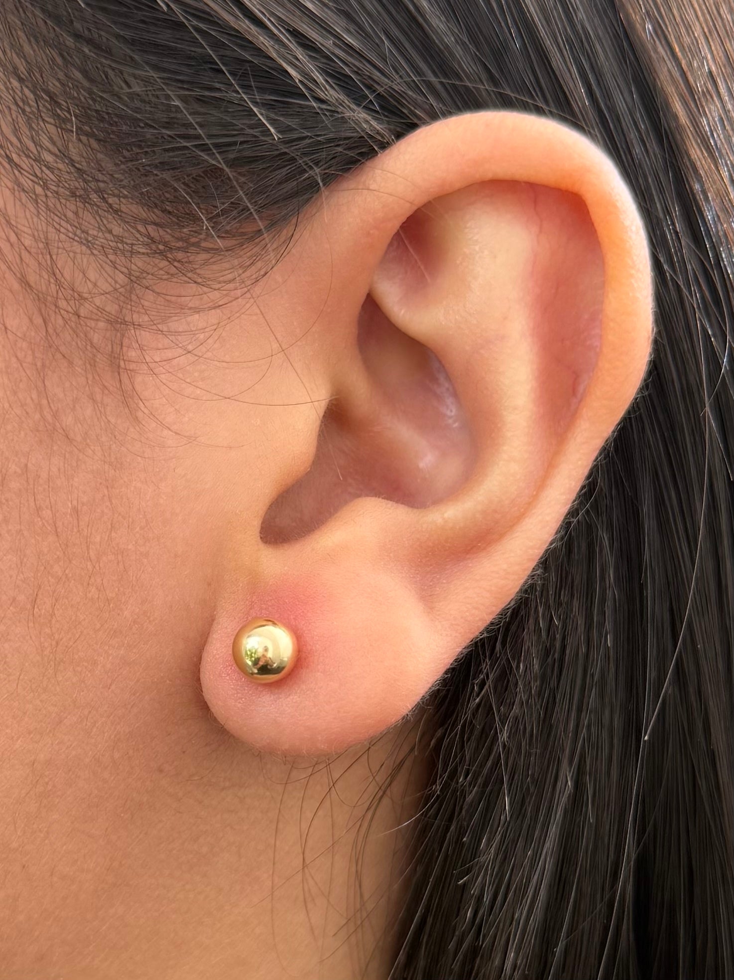 Topos Bola Lisa 6mm 0.6gr — Oro Amarillo