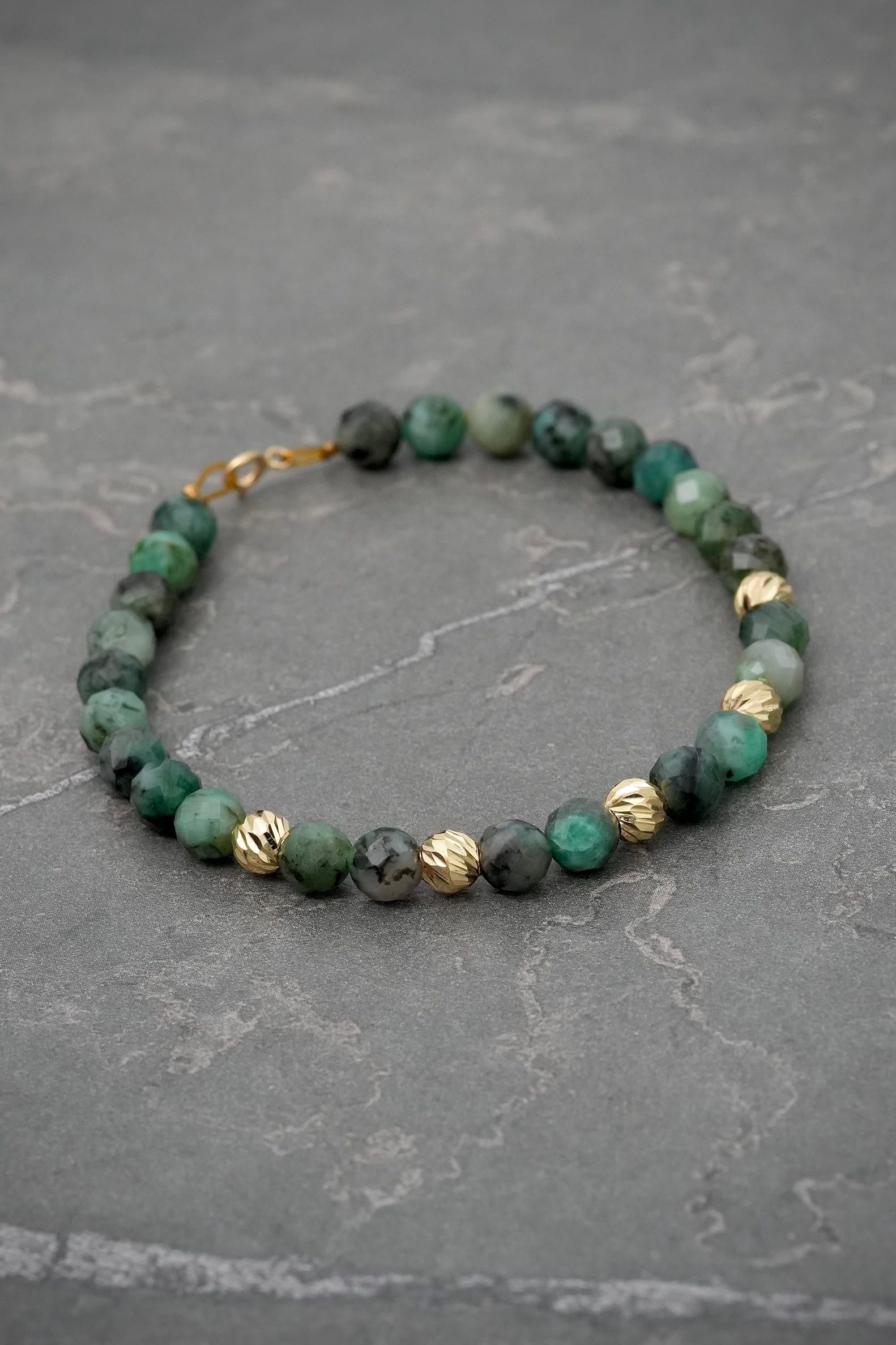 Pulsera energetica / 19cm / Oro Amarillo (Joya) M