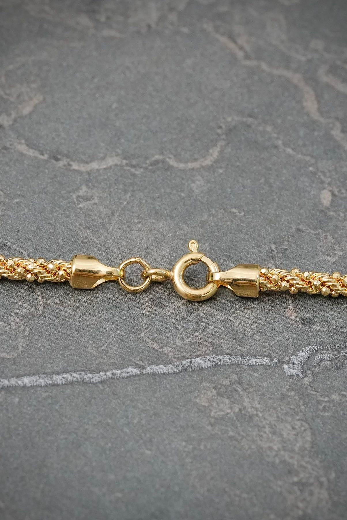 Cadena Lazo Diamantada 9.85gr / 60cm / 2.5mm — Oro Amarillo