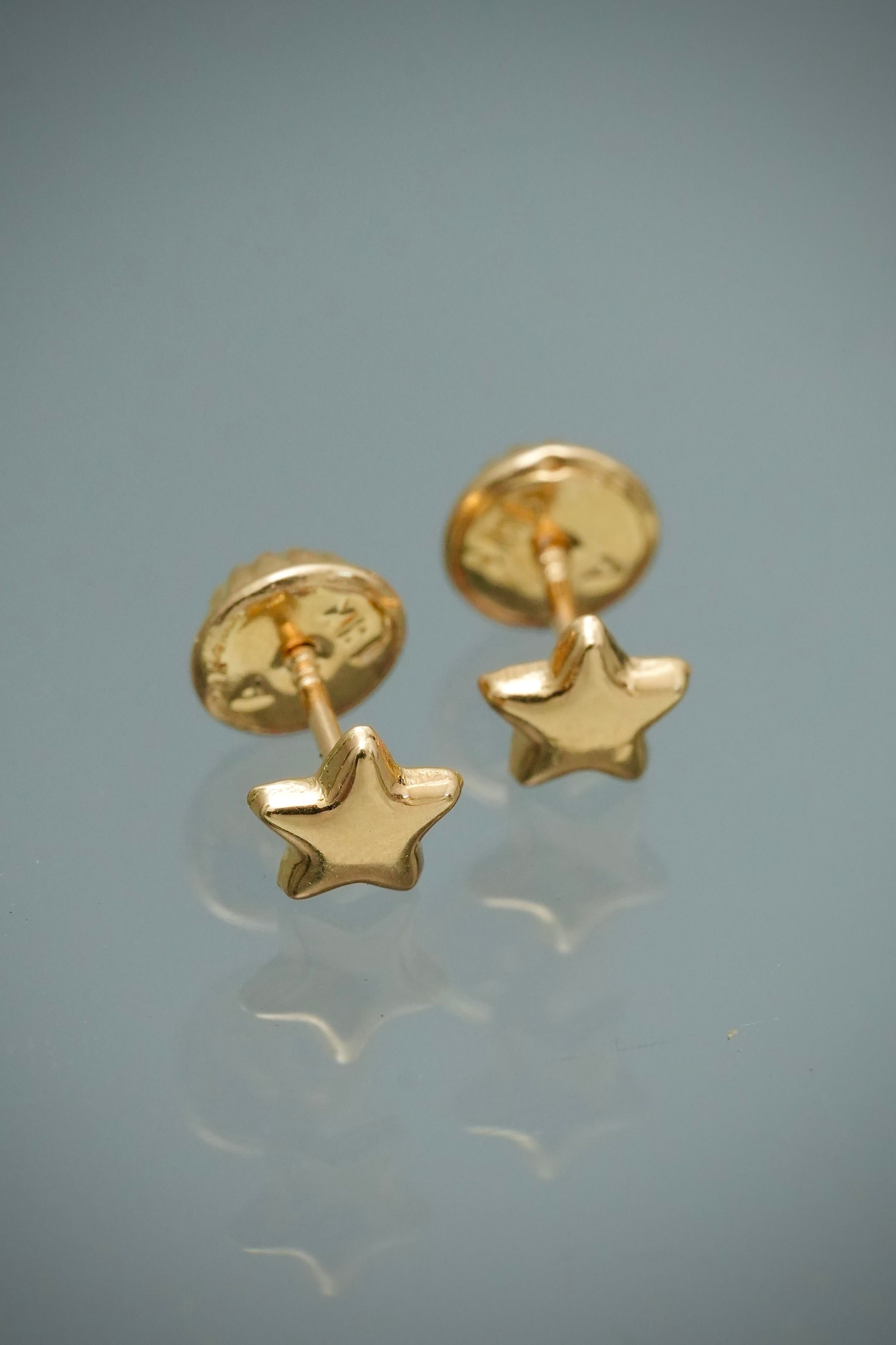 Topos Estrella 0.45gr / 0.5cm / 5mm — Oro Amarillo