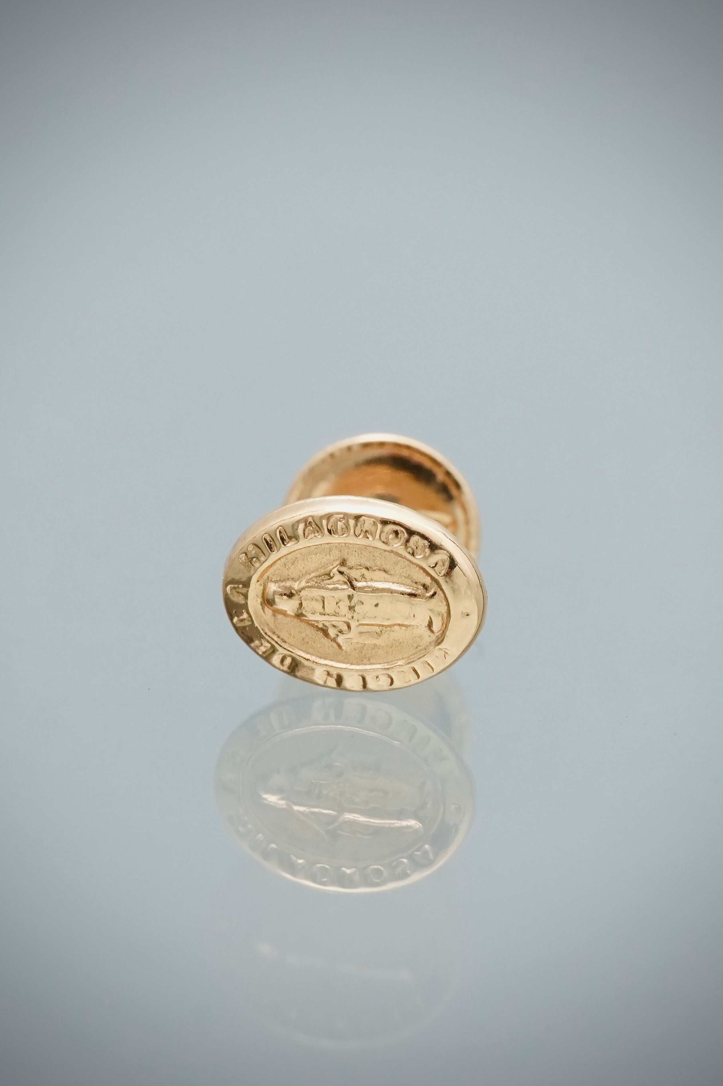 Unidad de Topo Virgen de la Milagrosa 0.35gr / 0.7cm / 5.5mm — Oro Amarillo