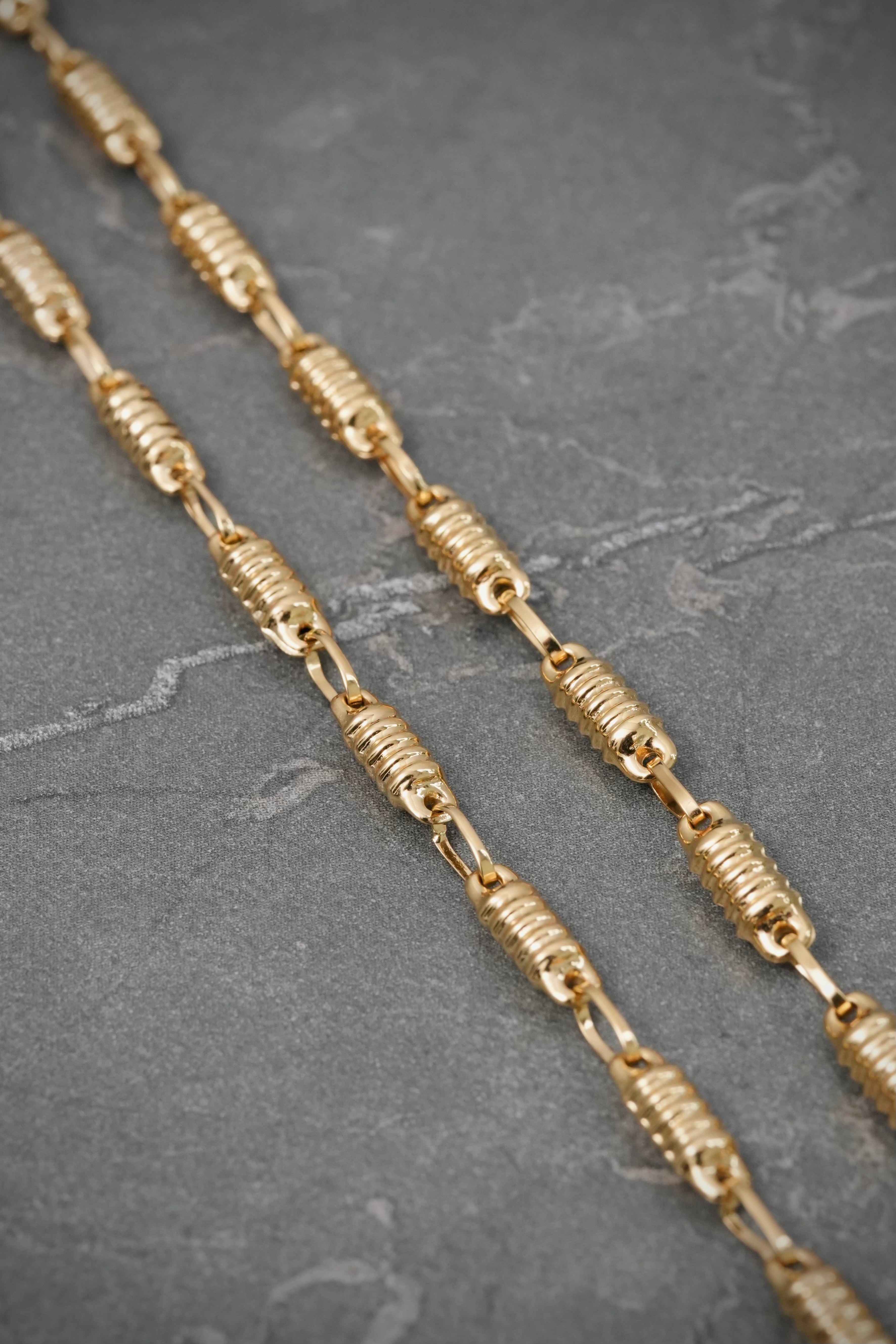 Cadena Rustica 9gr / 60cm / 3.6mm — Oro Amarillo