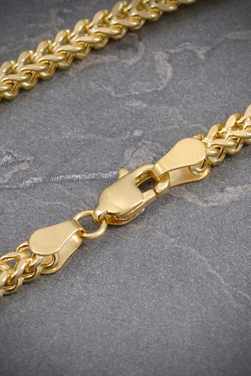 Pulso franco 4.85gr / Largo 19cm / Oro Amarillo italy +3 B