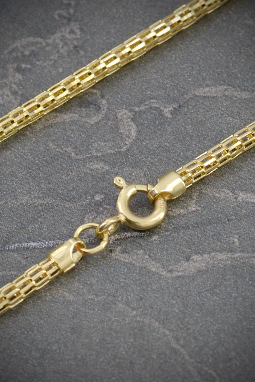 Pulso cola de raton 2.4gr / Largo 19cm / Oro Amarillo italy +3 B