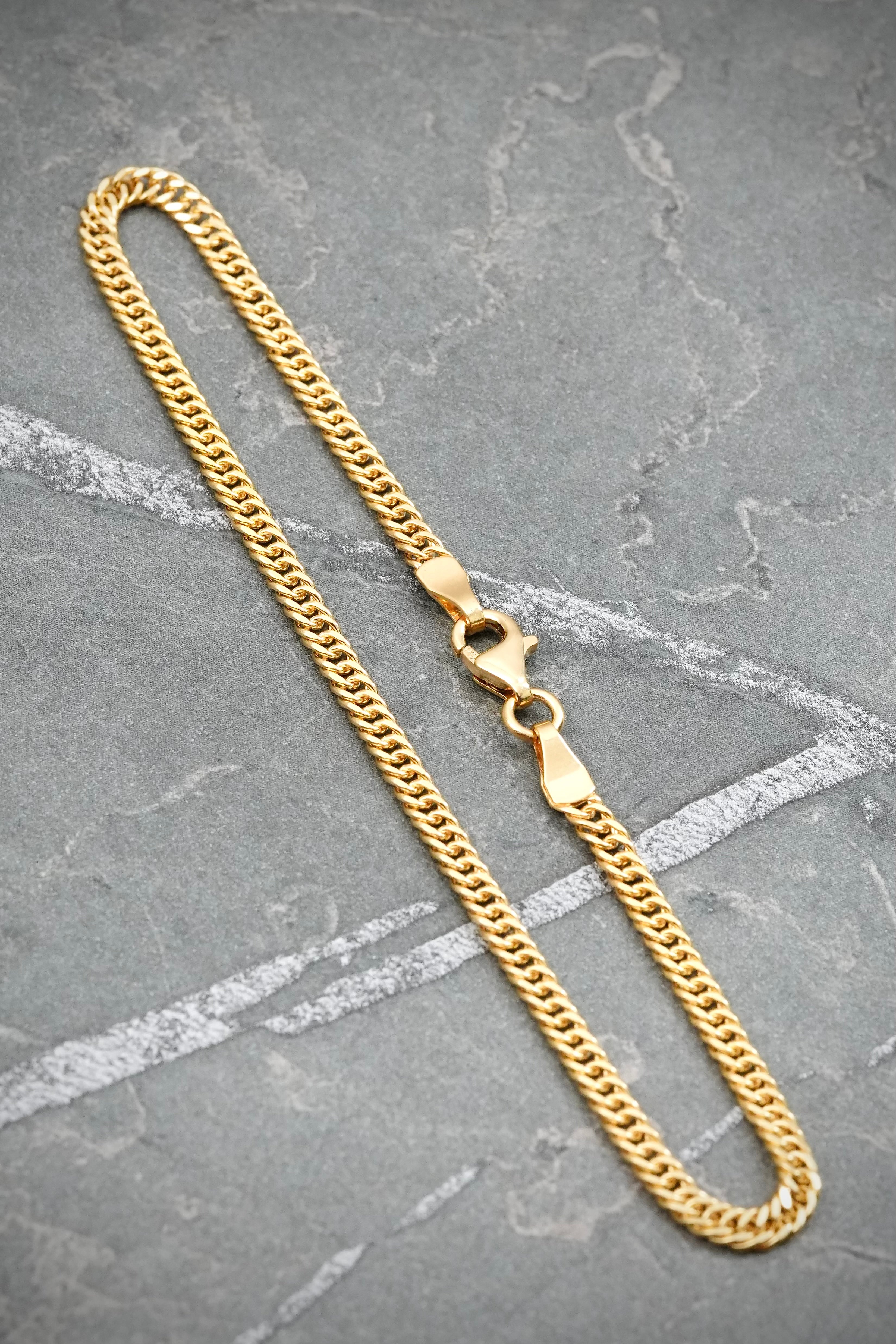 Pulso Doble Eslabon 2.1gr / 20cm / 2.7mm — Oro Amarillo