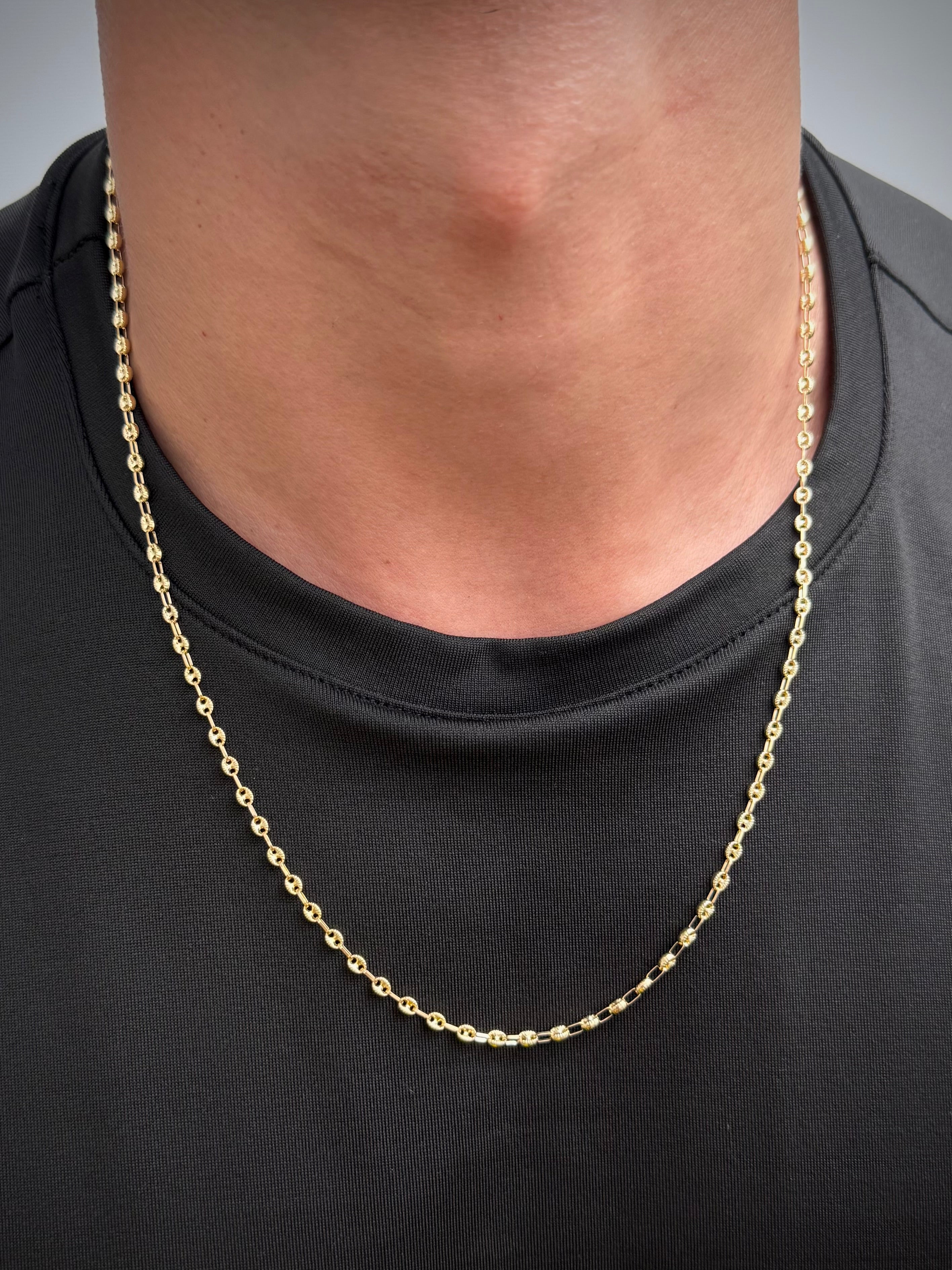 Cadena Gc Diamantada 6.2gr / 60cm / 3.3mm — Oro Amarillo