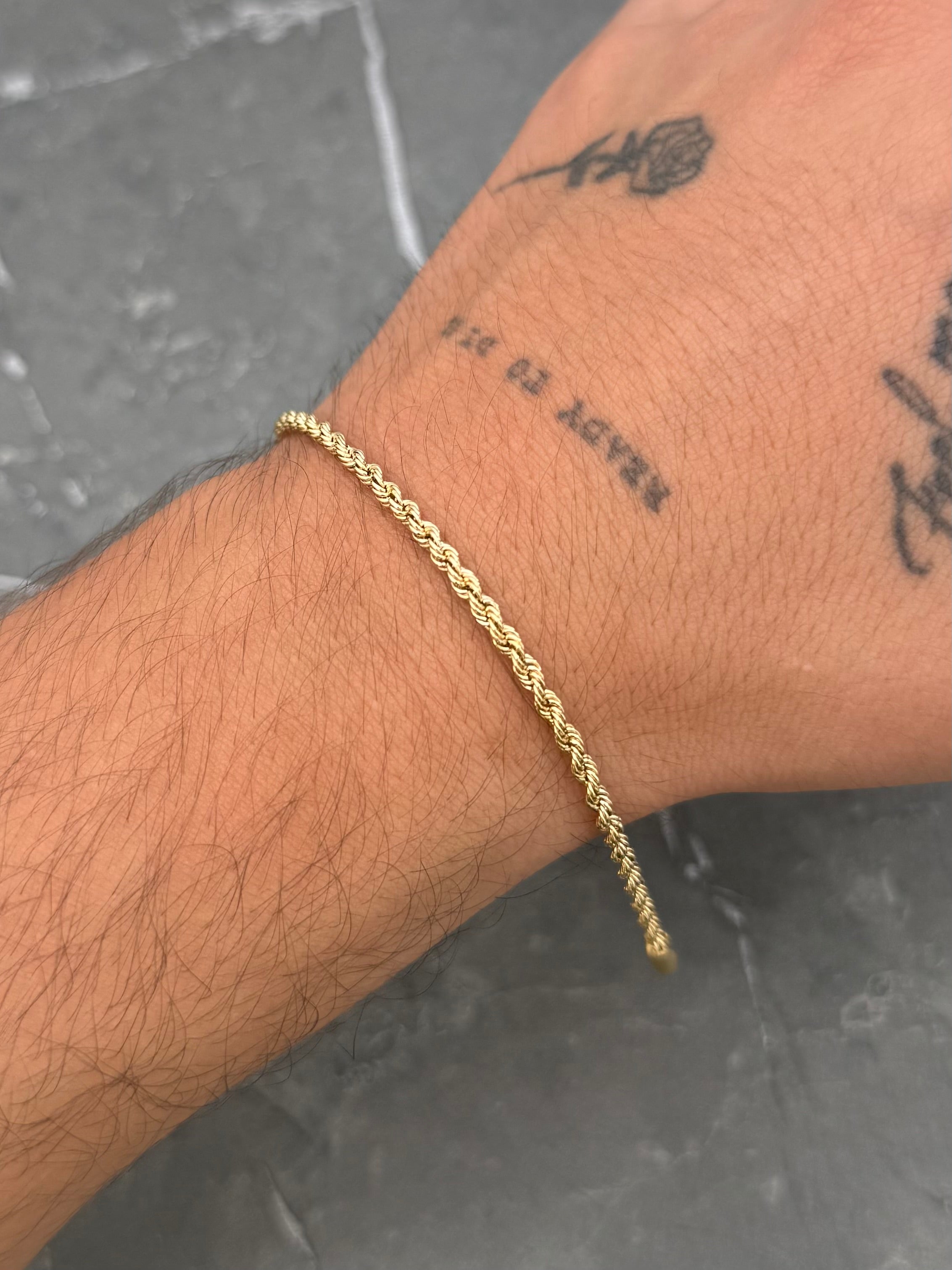 Pulso Lazo 2gr / 19.5cm / 2.6mm — Oro Amarillo