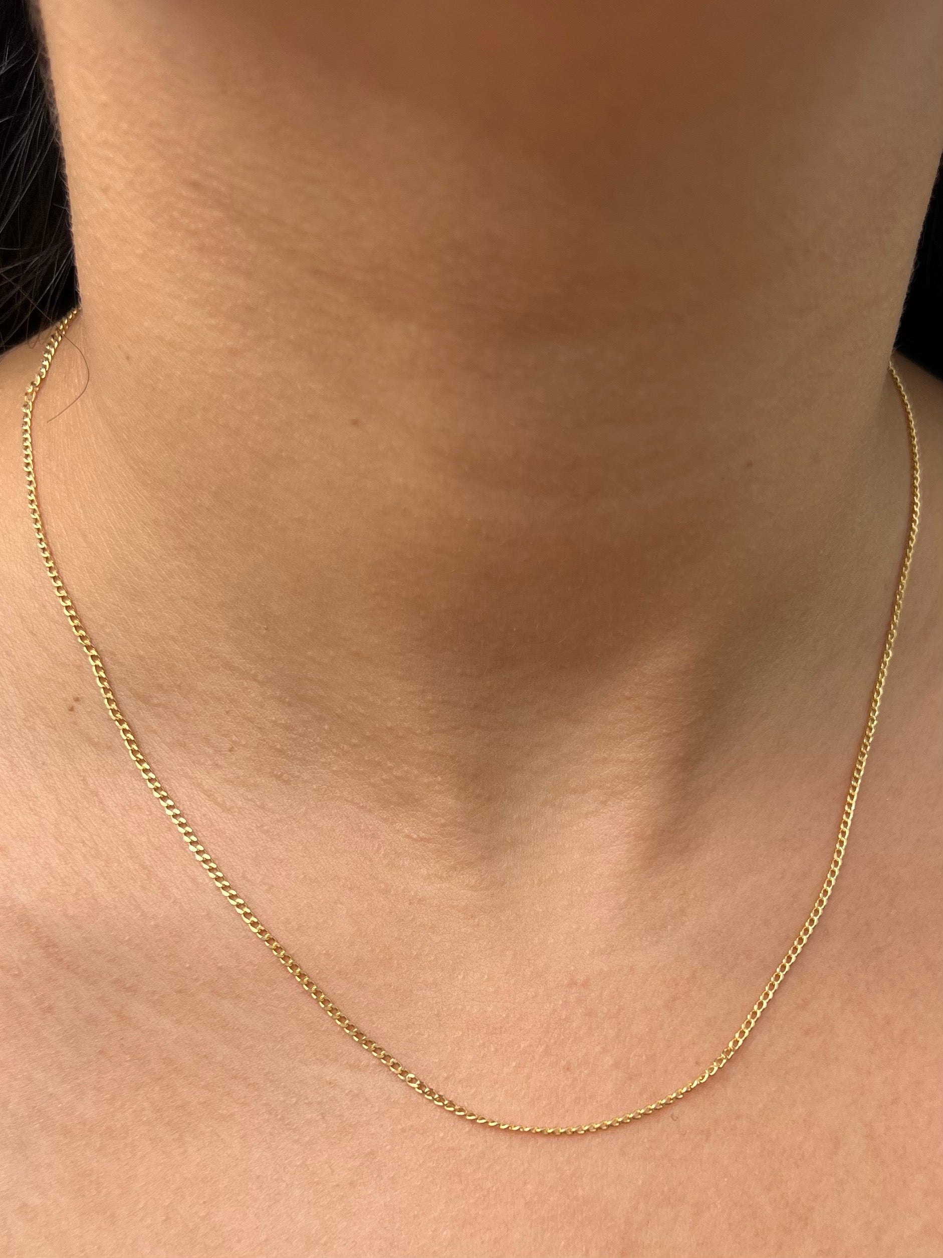 Cadena mini cubana 1.8gr / Largo 45cm / Oro Amarillo italy +1 B