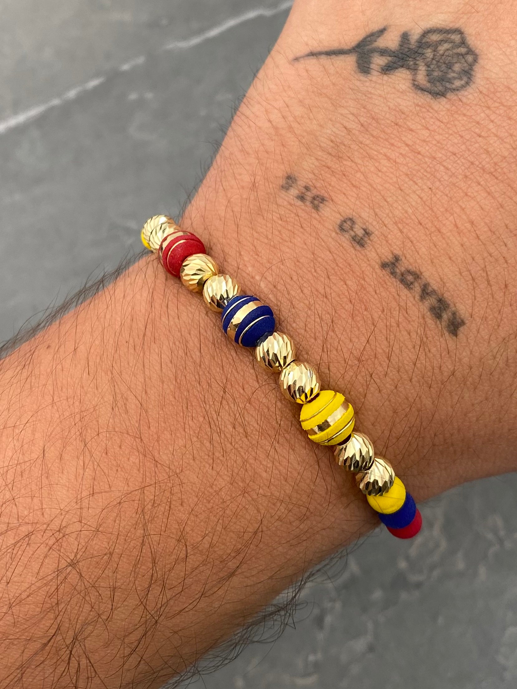 Pulsera de la tricolor 1.55gr / Oro Amarillo (Joya) M