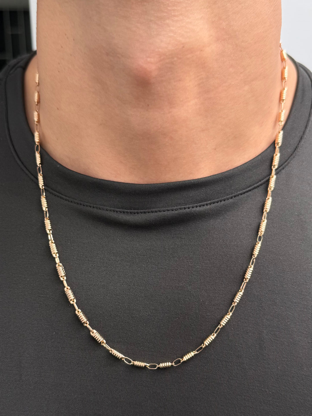 Cadena Rustica 8.9gr / 60cm / 3.6mm — Oro Rosado