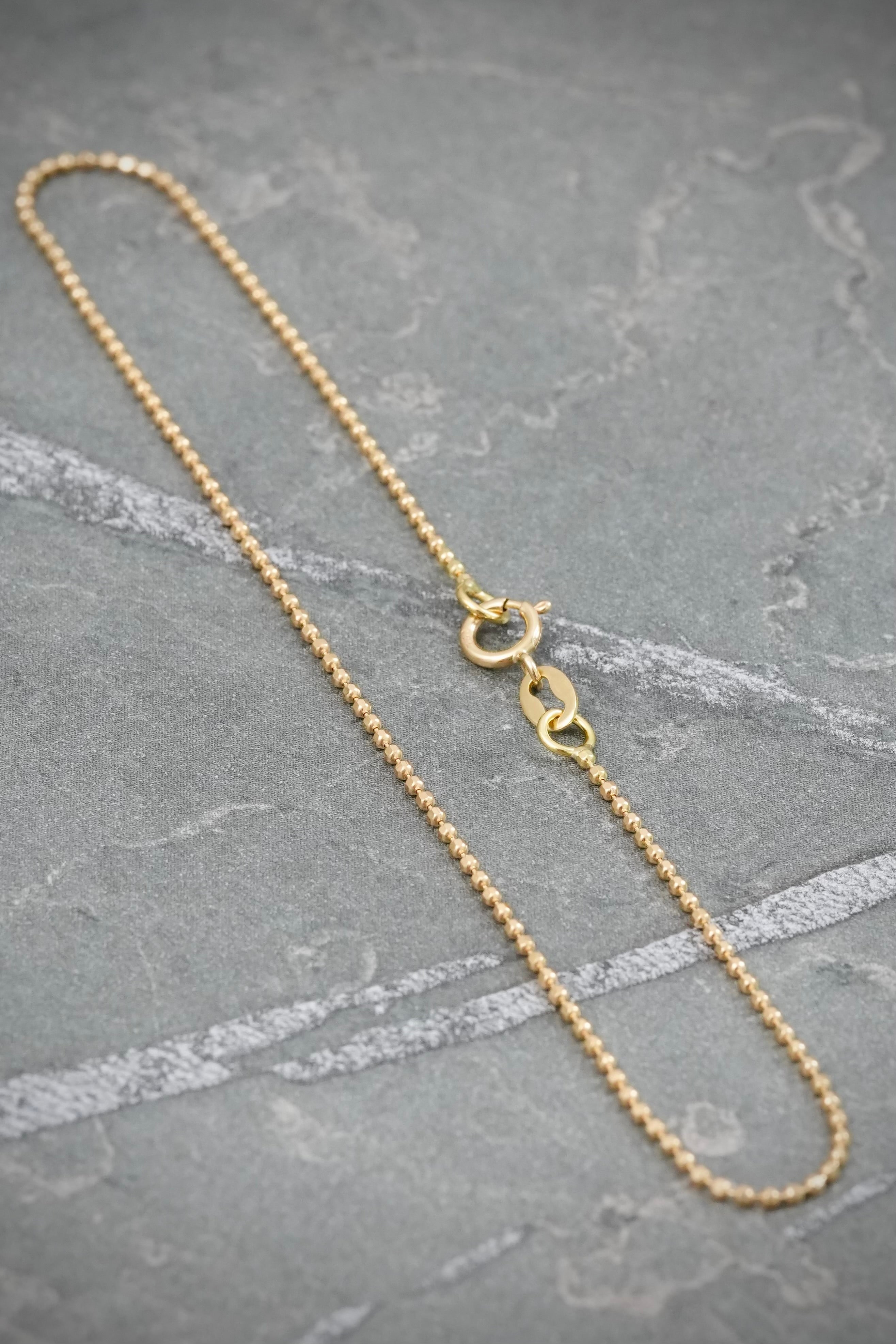 Pulso mini militar diamantado 0.85gr / Largo 19cm / Oro Amarillo italy +1 P