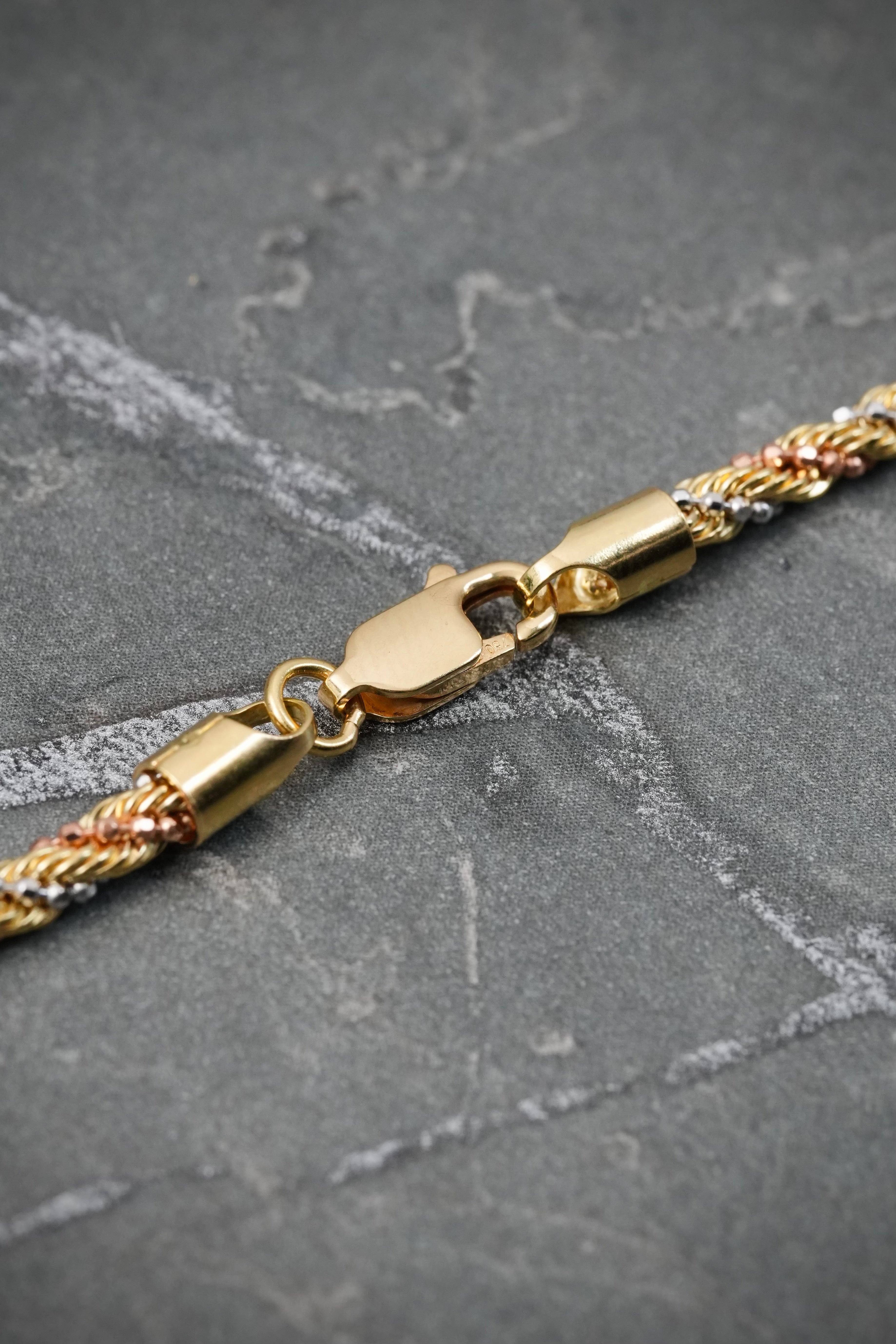 Cadena lazo diamantada 11.45gr / Largo 60cm / Tres Oros italy +3 B
