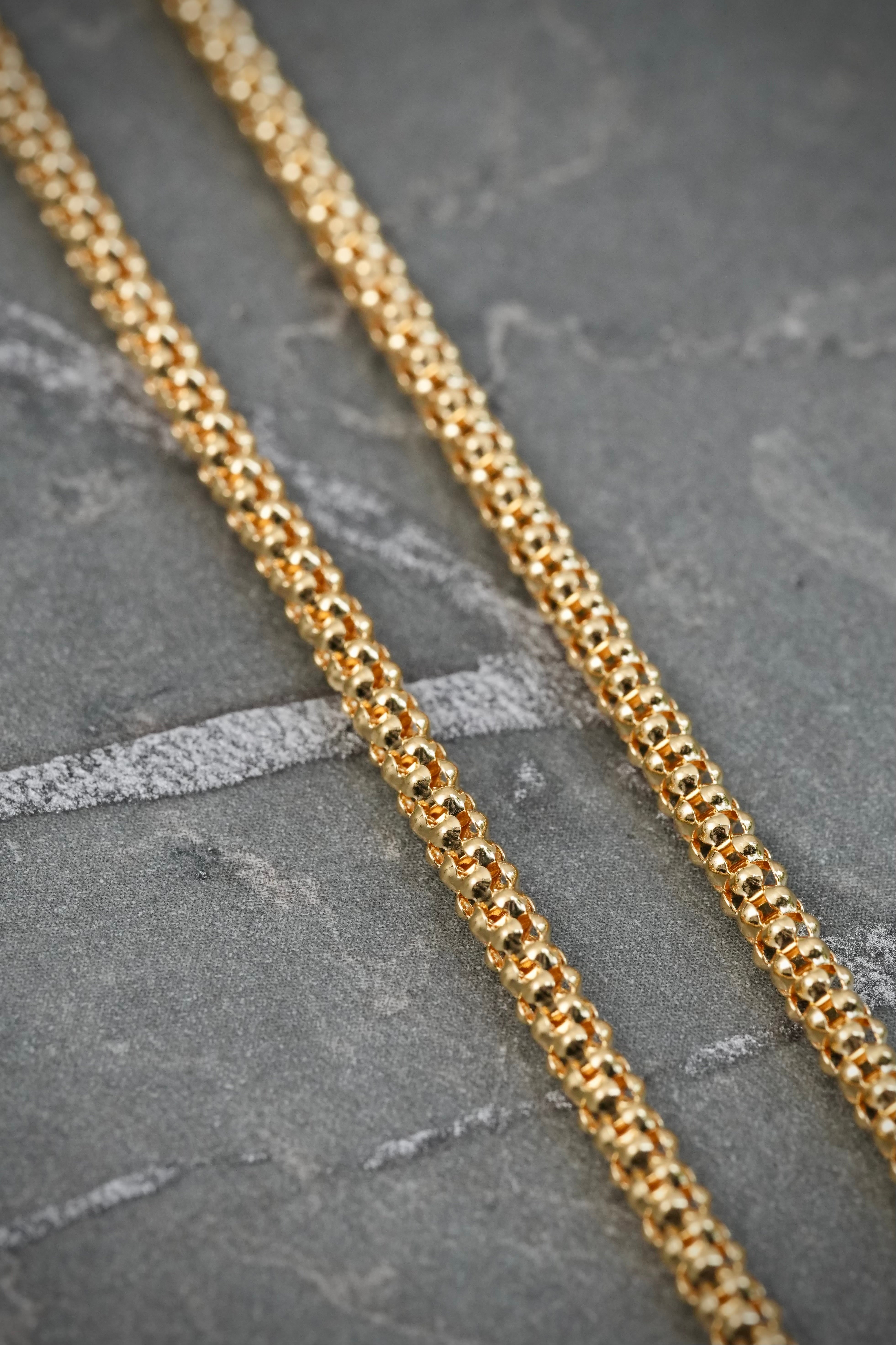 Cadena Cola de Raton. 9.75gr / Largo 60cm — Oro Amarillo