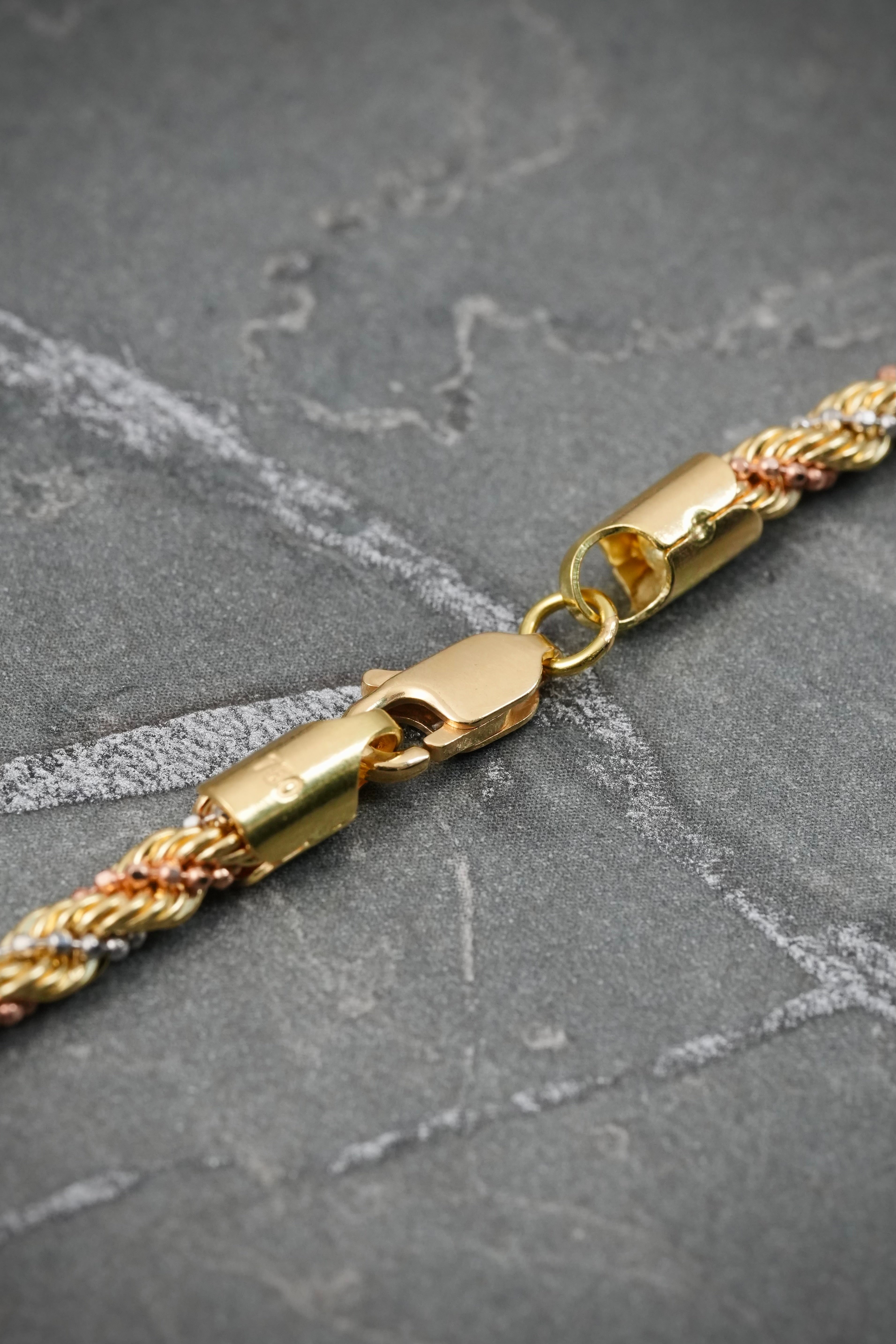 Cadena lazo diamantada 14.4gr / Largo 60cm / Tres Oros italy +3 — Tres Oros