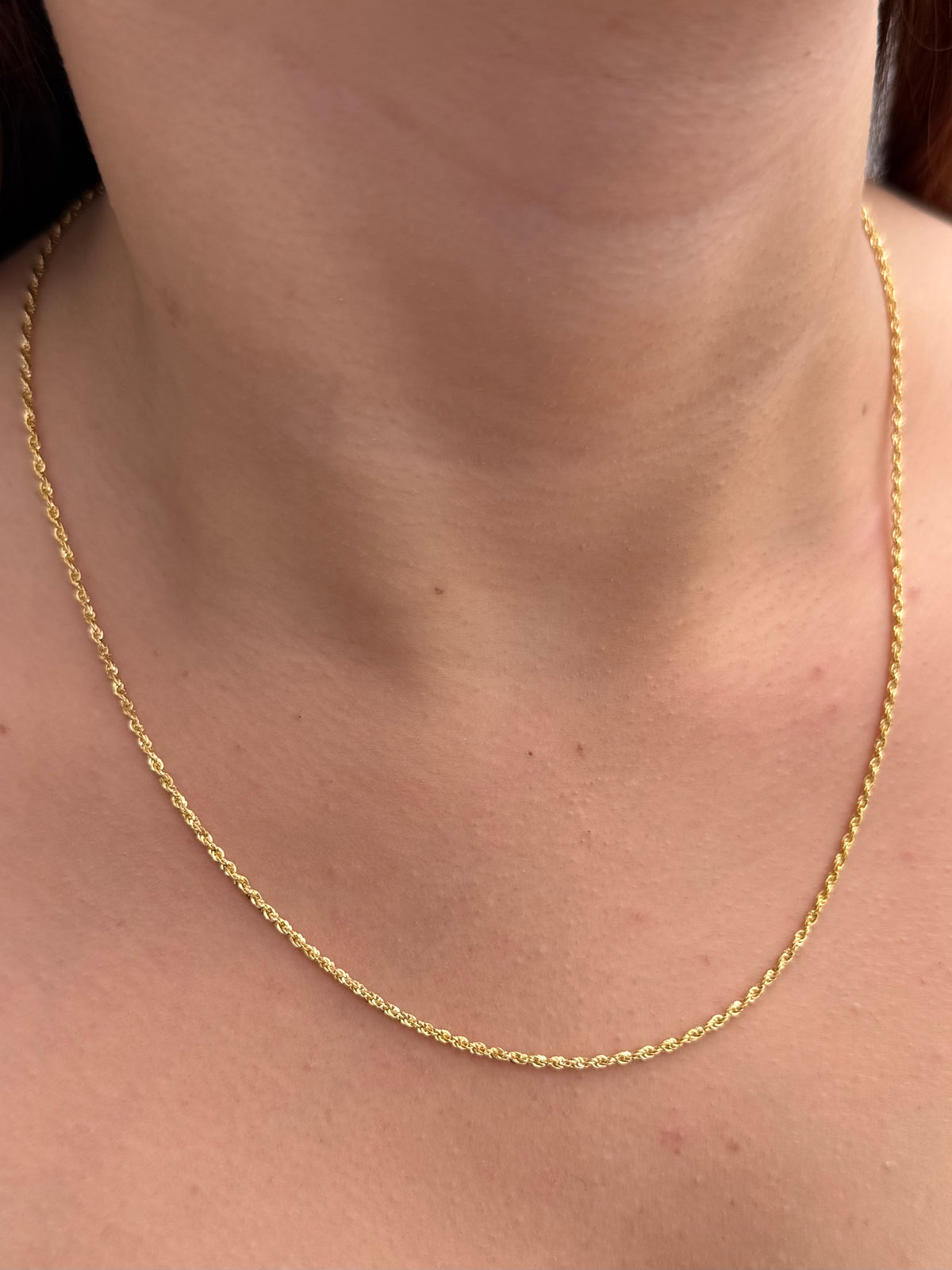 Cadena Lazo 1.7gr / 50cm / 1.7mm — Oro Amarillo