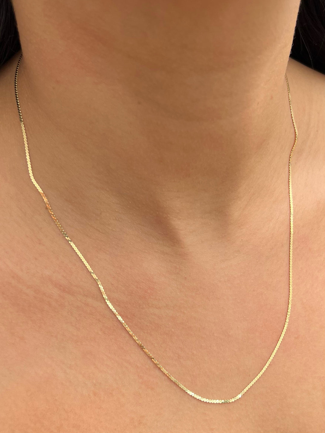 Cadena serpiente 3.1gr / Largo 50cm — Oro Amarillo