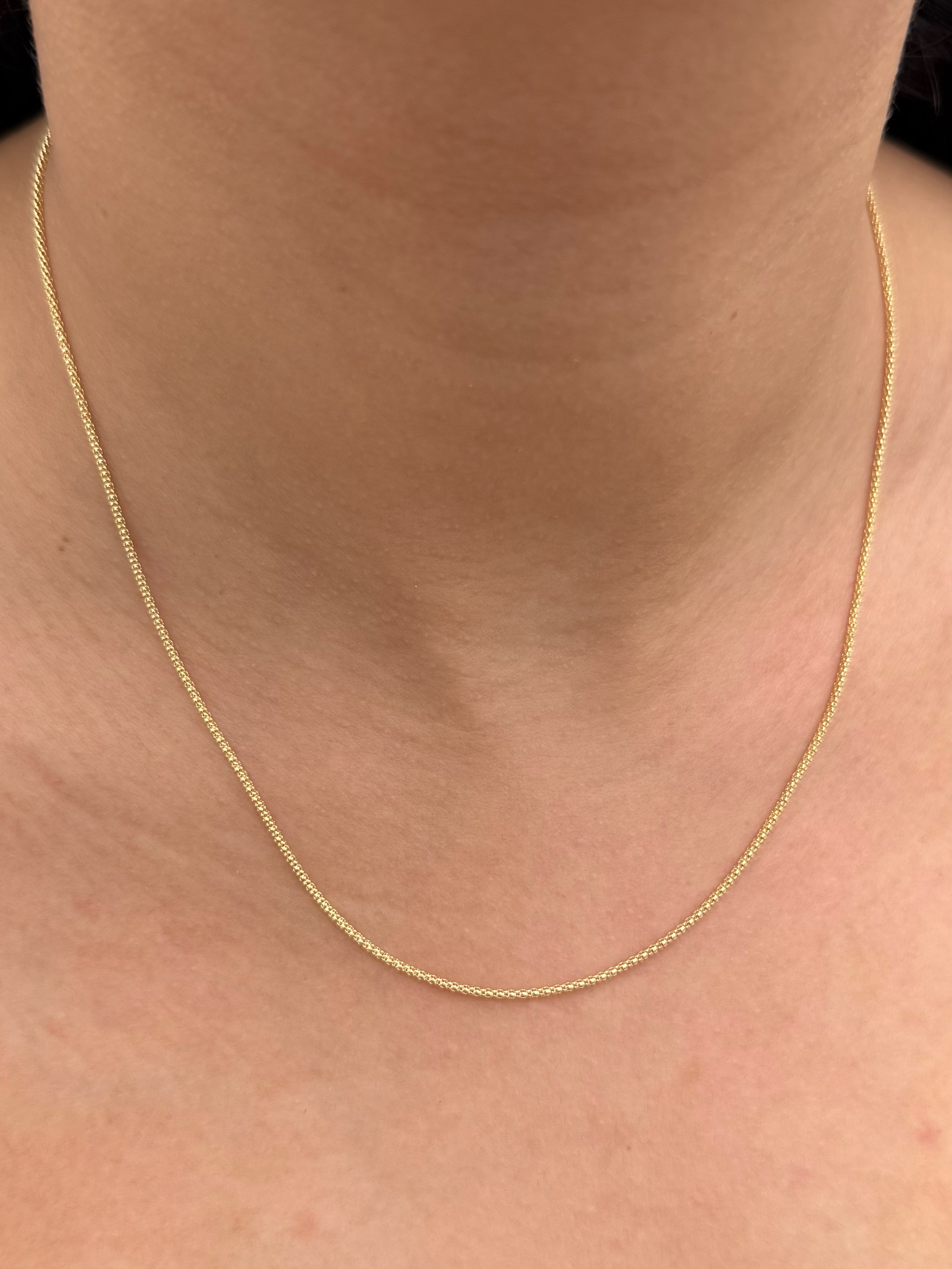 Cadena cola raton 2.15gr / Largo 45cm — Oro Amarillo