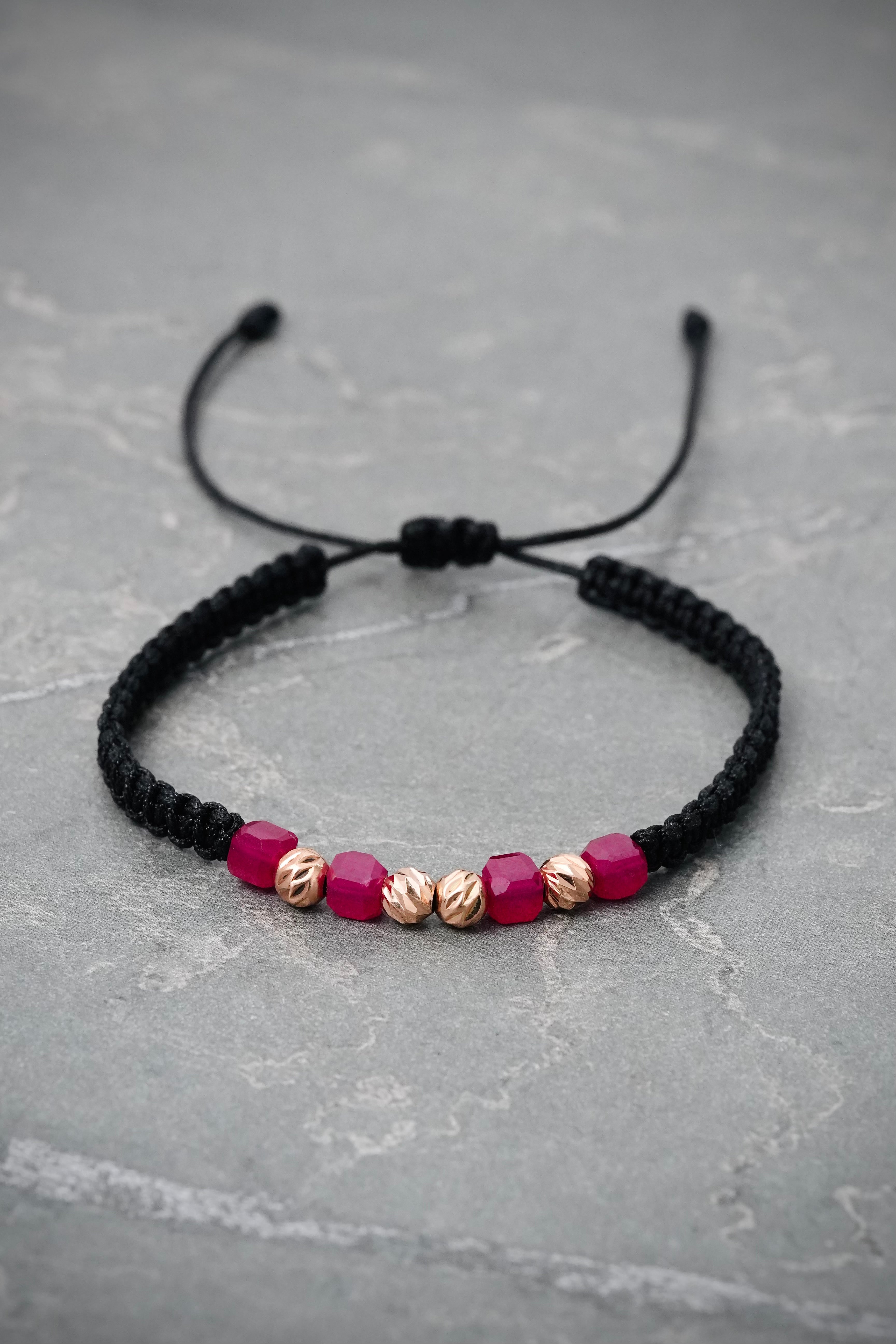 Pulsera Energetica 0.4gr — Oro Rosado