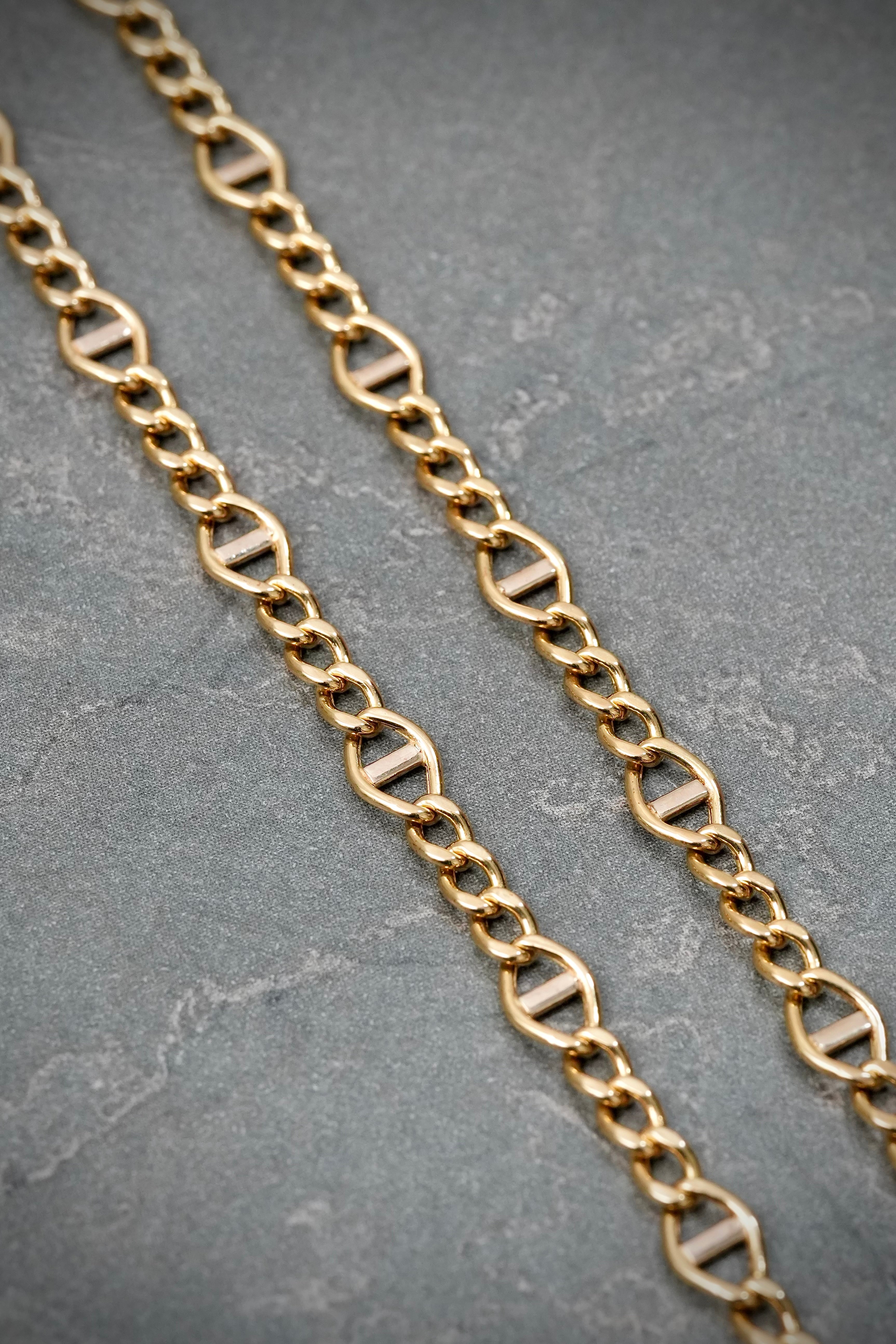 Cadena figaro 8.25gr / Largo 65cm / Oro Amarillo italy cte M