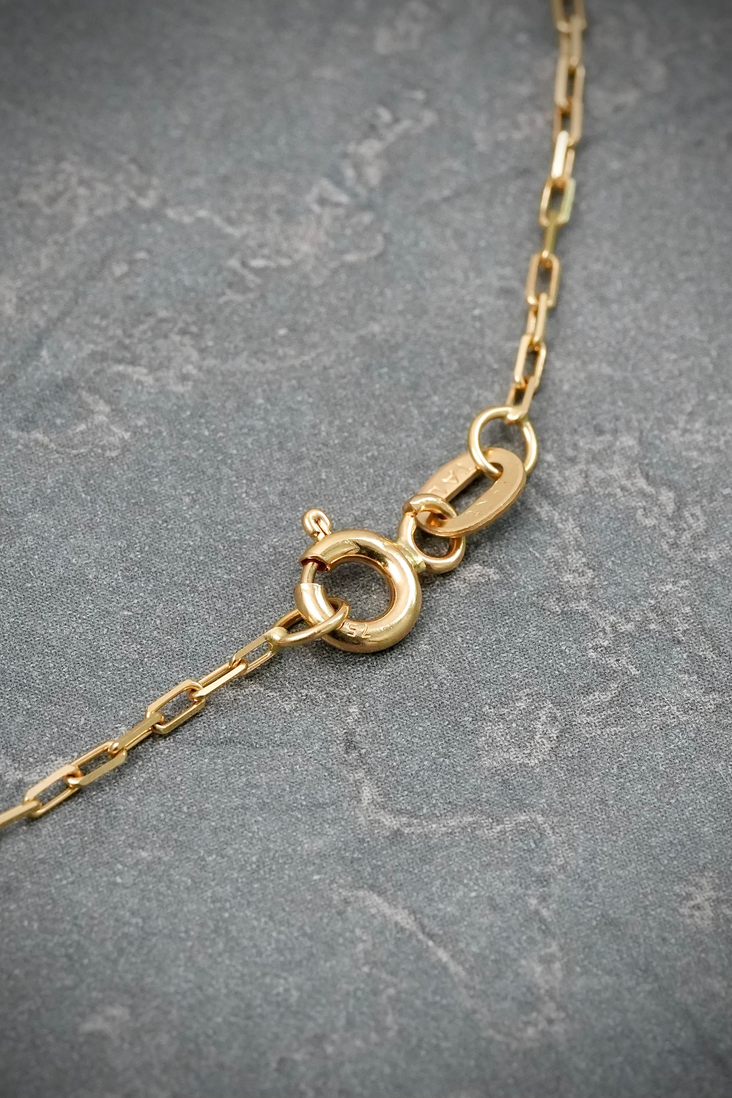 Cadena paper clip 2.2gr / Largo 50cm / Oro Amarillo italy +3 B