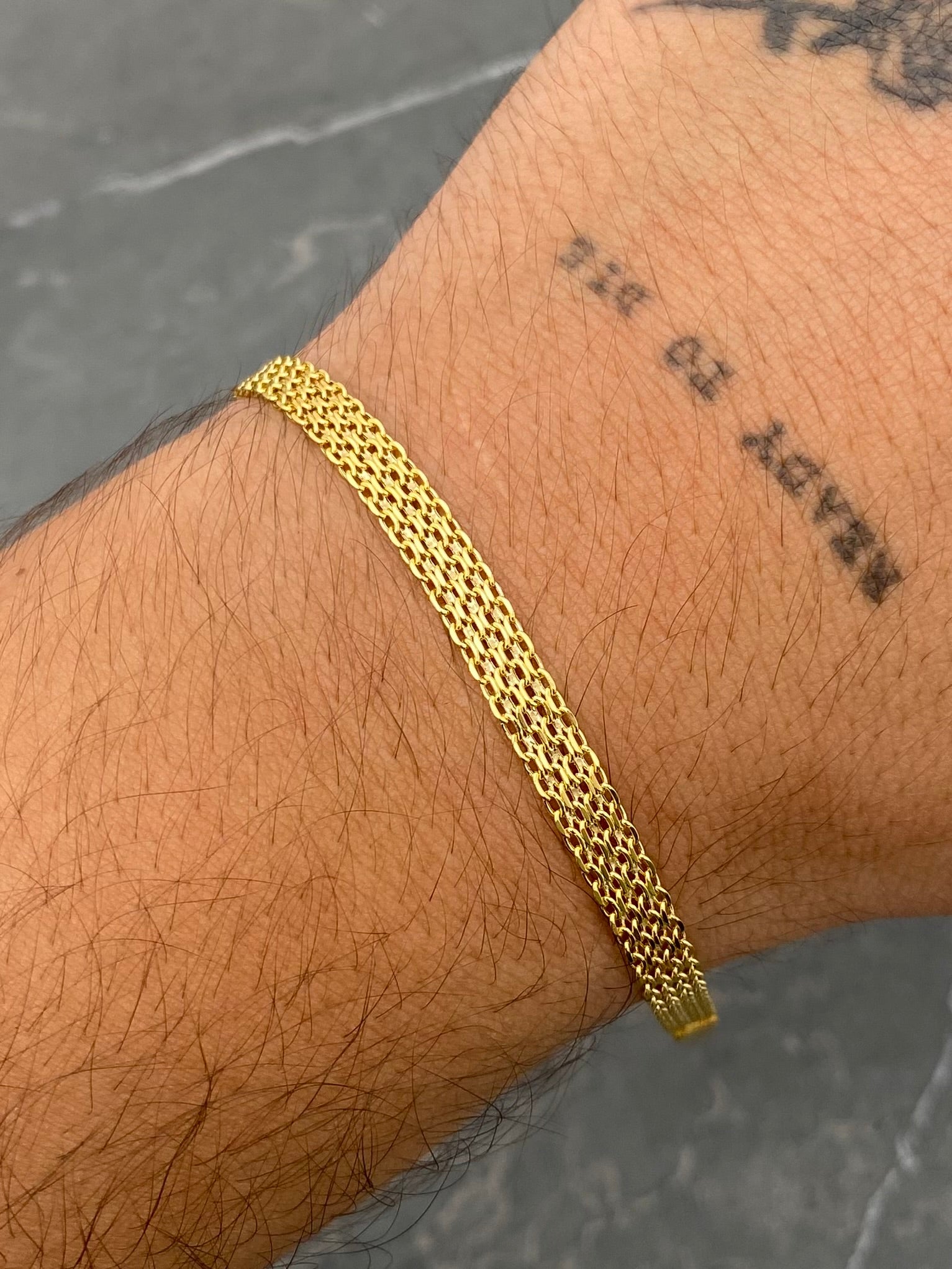 Pulso Chino 2.85gr / 20cm / 4.7mm — Oro Amarillo