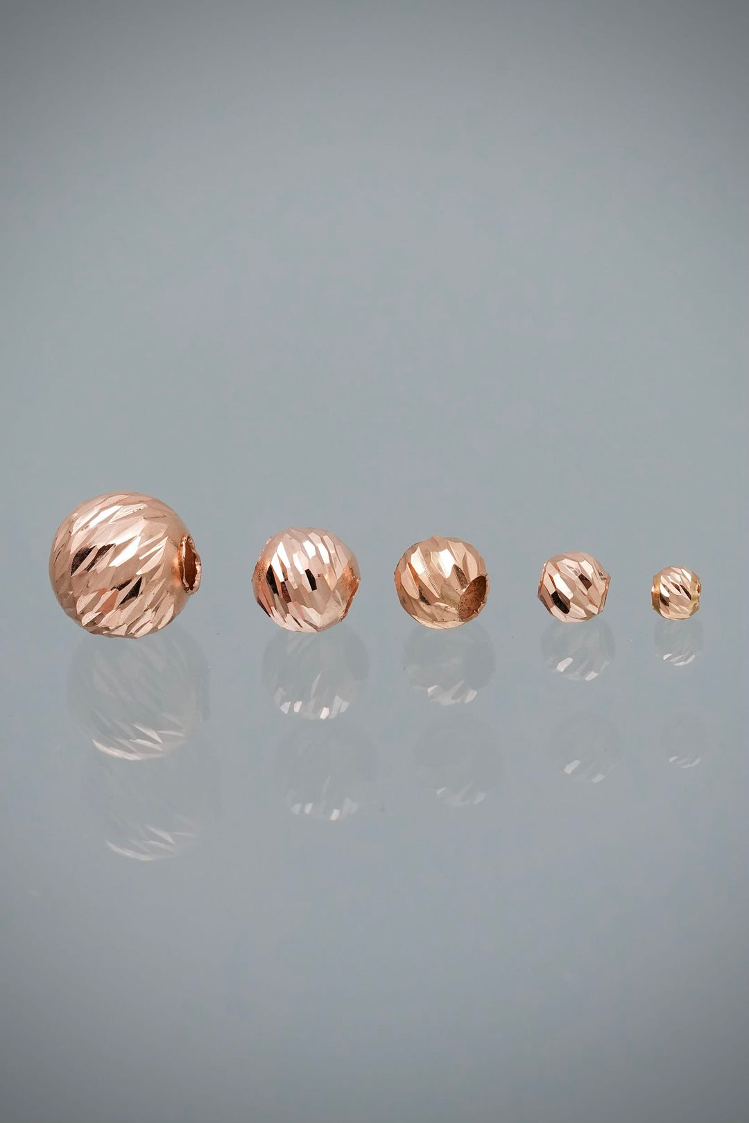 Bola diamantada 5mm 0.15gr — Oro Rosado