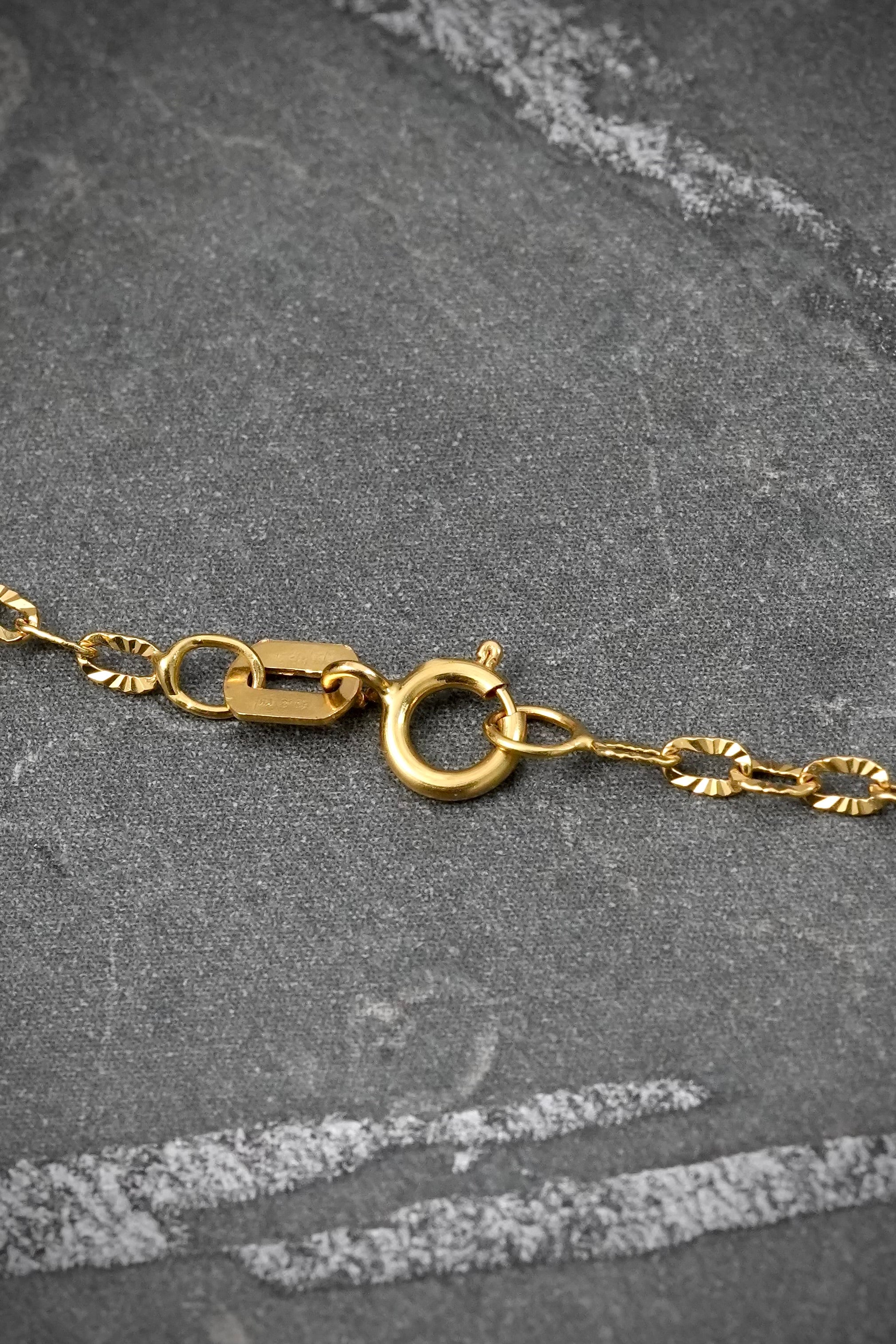 Cadena aro seguido diamantado 1.9gr / Largo 45 cm — Tres Oros