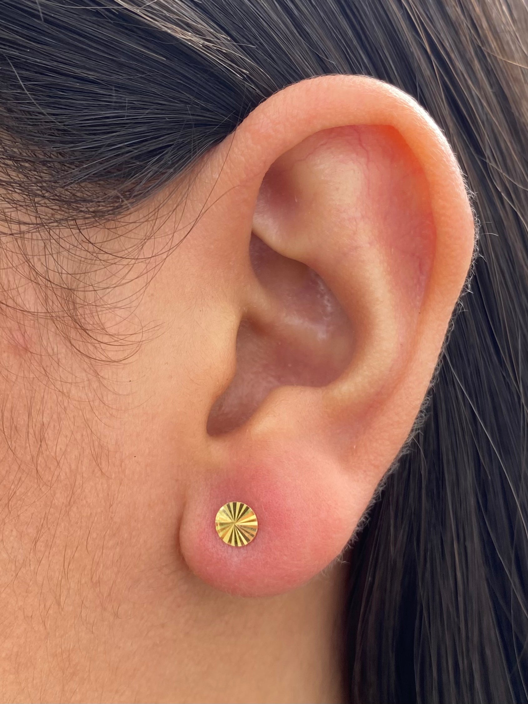 Topos Ciriculo Diamantado 0.5gr / Largo 0.5cm — Oro Amarillo