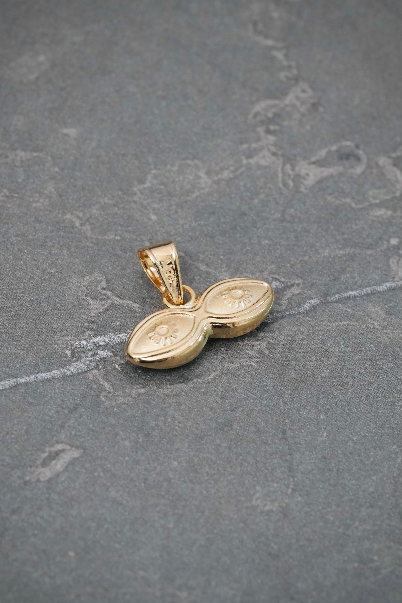 Dije Ojo Santa Lucia 0.65gr / 1.4cm / 17.1mm — Oro Amarillo