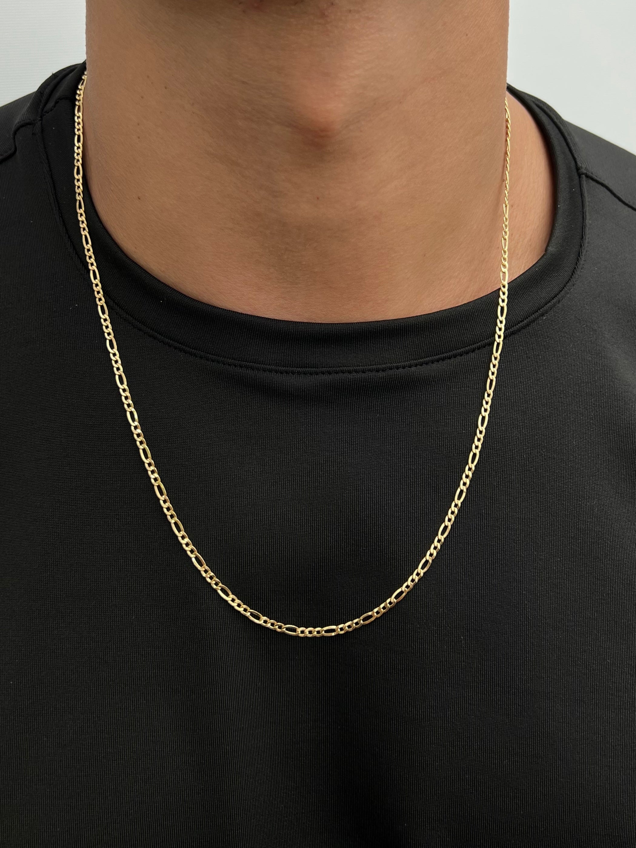 Cadena figaro 3.1gr / Largo 60cm / Oro Amarillo italy cte M