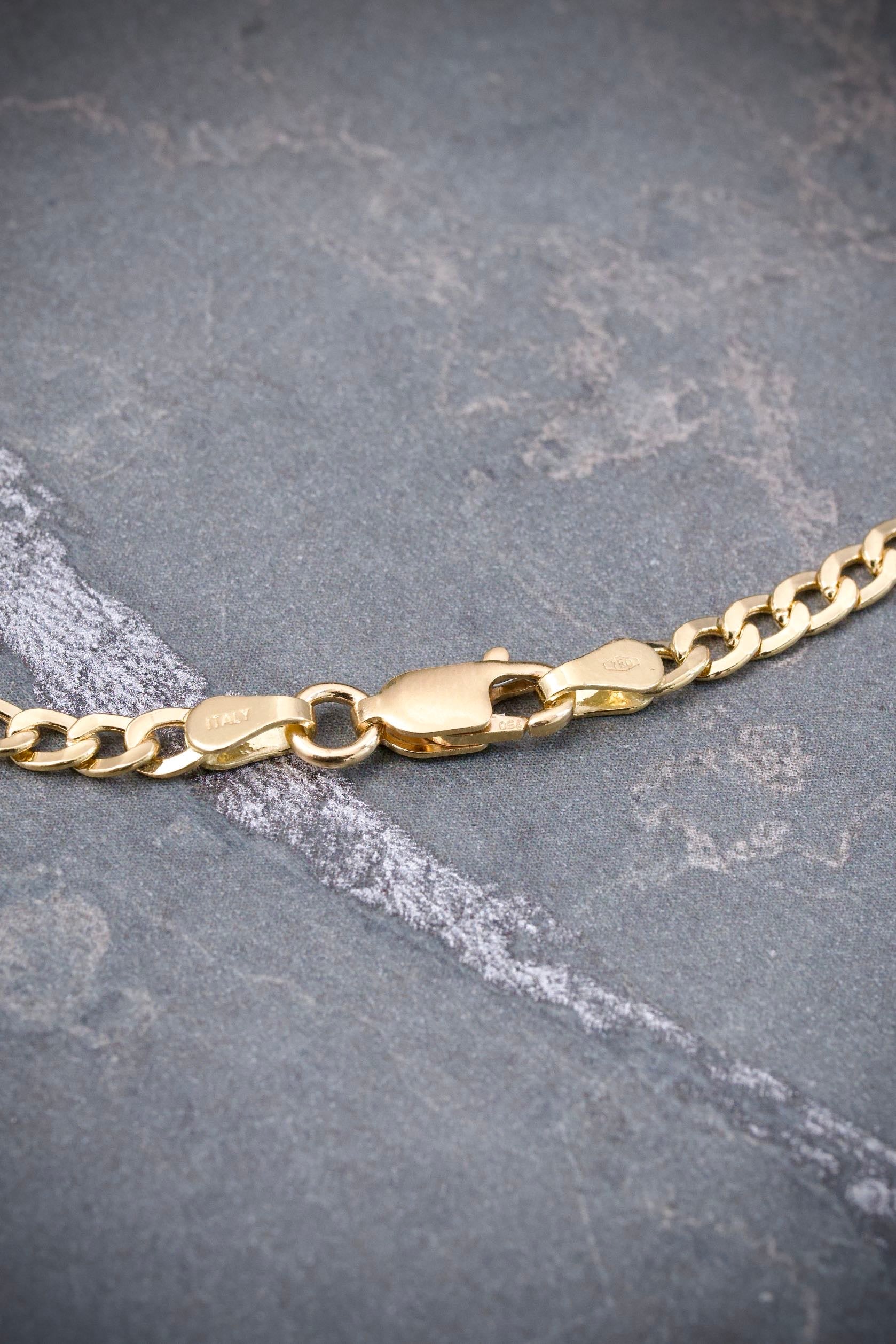 Cadena Cubana 7.1gr / Largo 60cm / Oro Amarillo italy cte B
