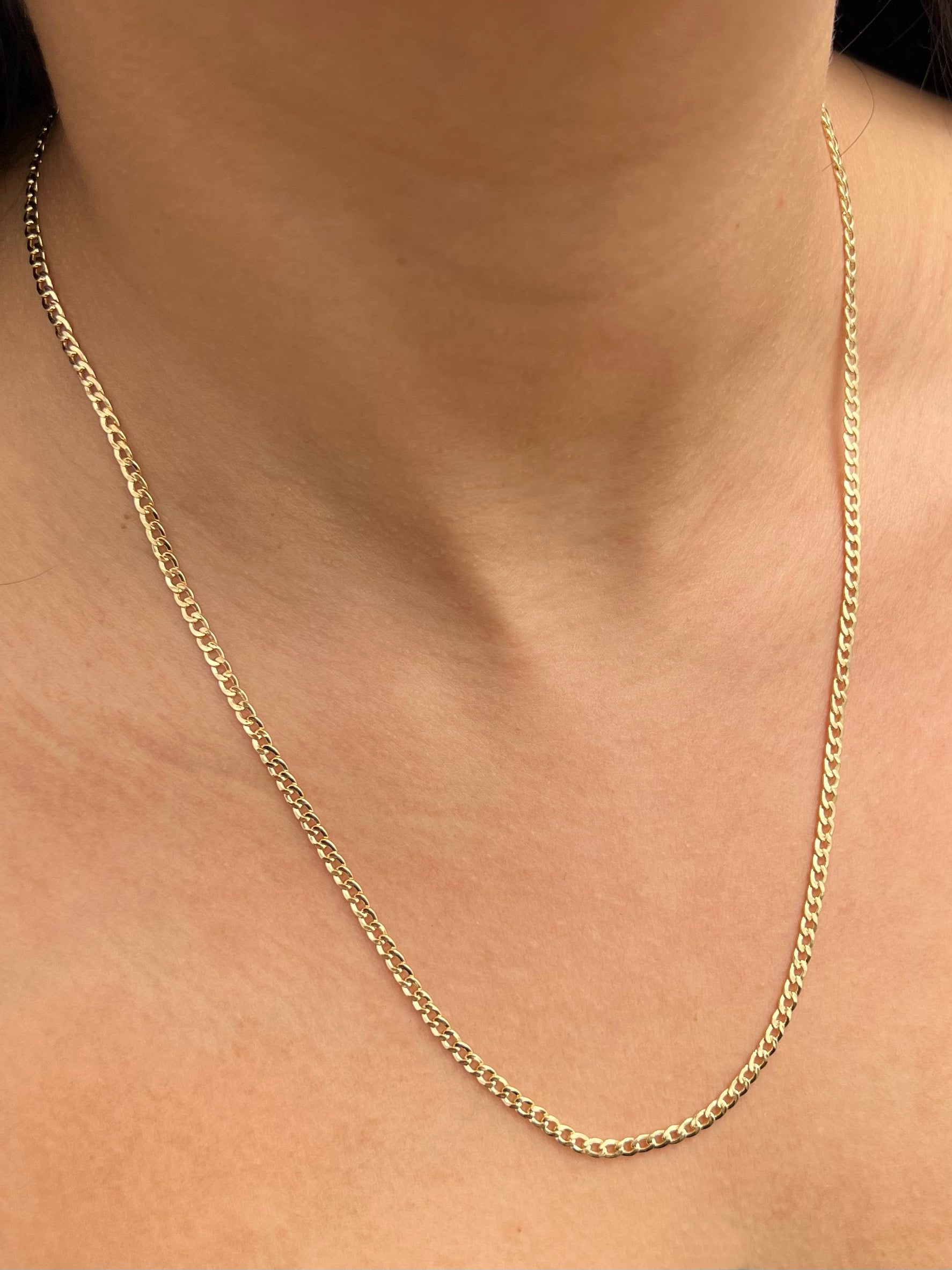 Cadena cubanaa 3.45gr / Largo 50cm — Oro Amarillo