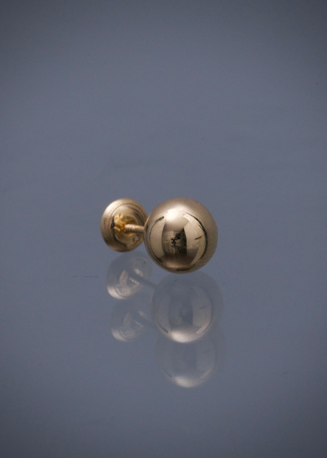 Unidad de topo bola lisa 8mm 0.5gr / Oro Amarillo Nac M