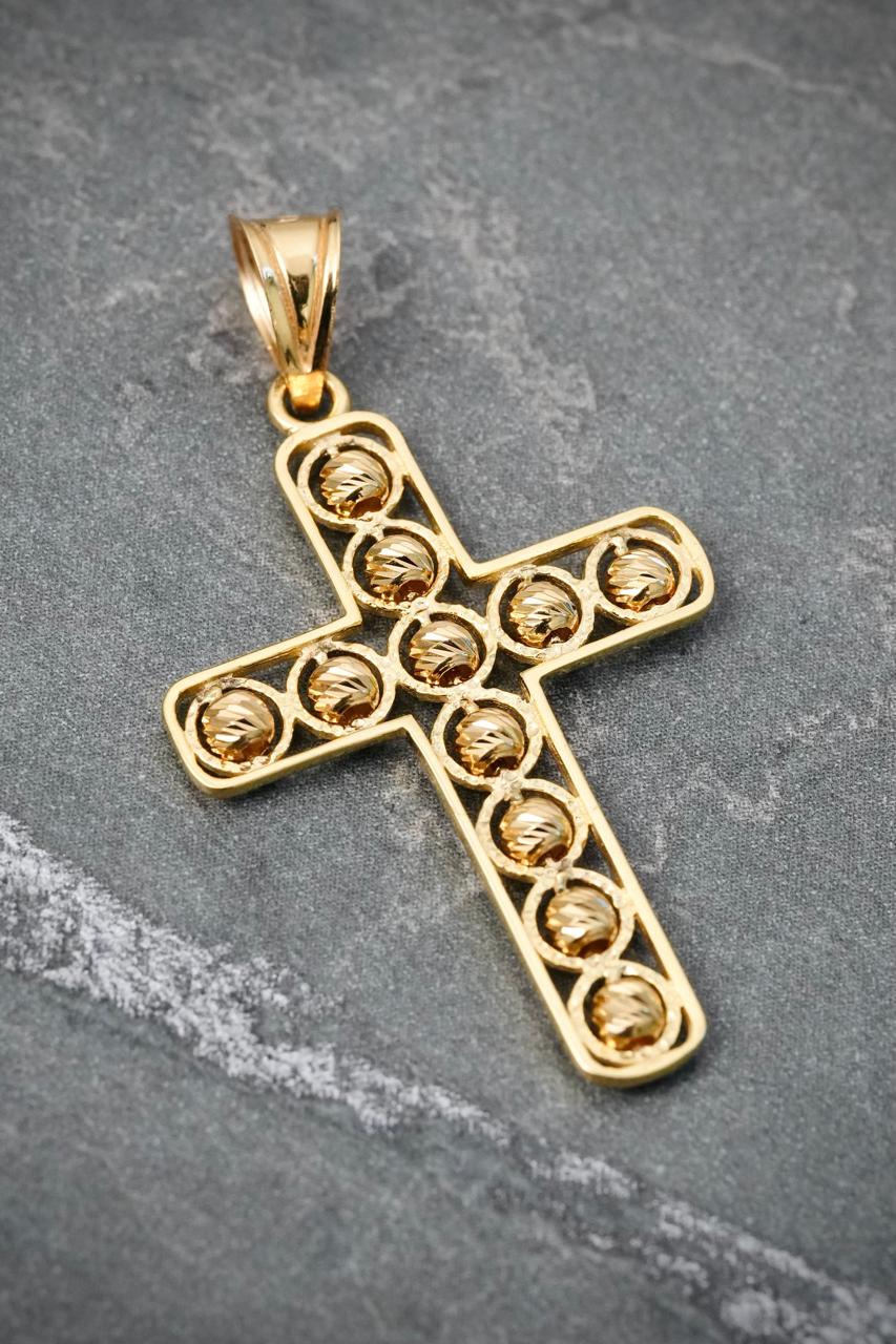 Dije Cruz 1.95gr / 3.6cm / 20.6mm — Oro Amarillo