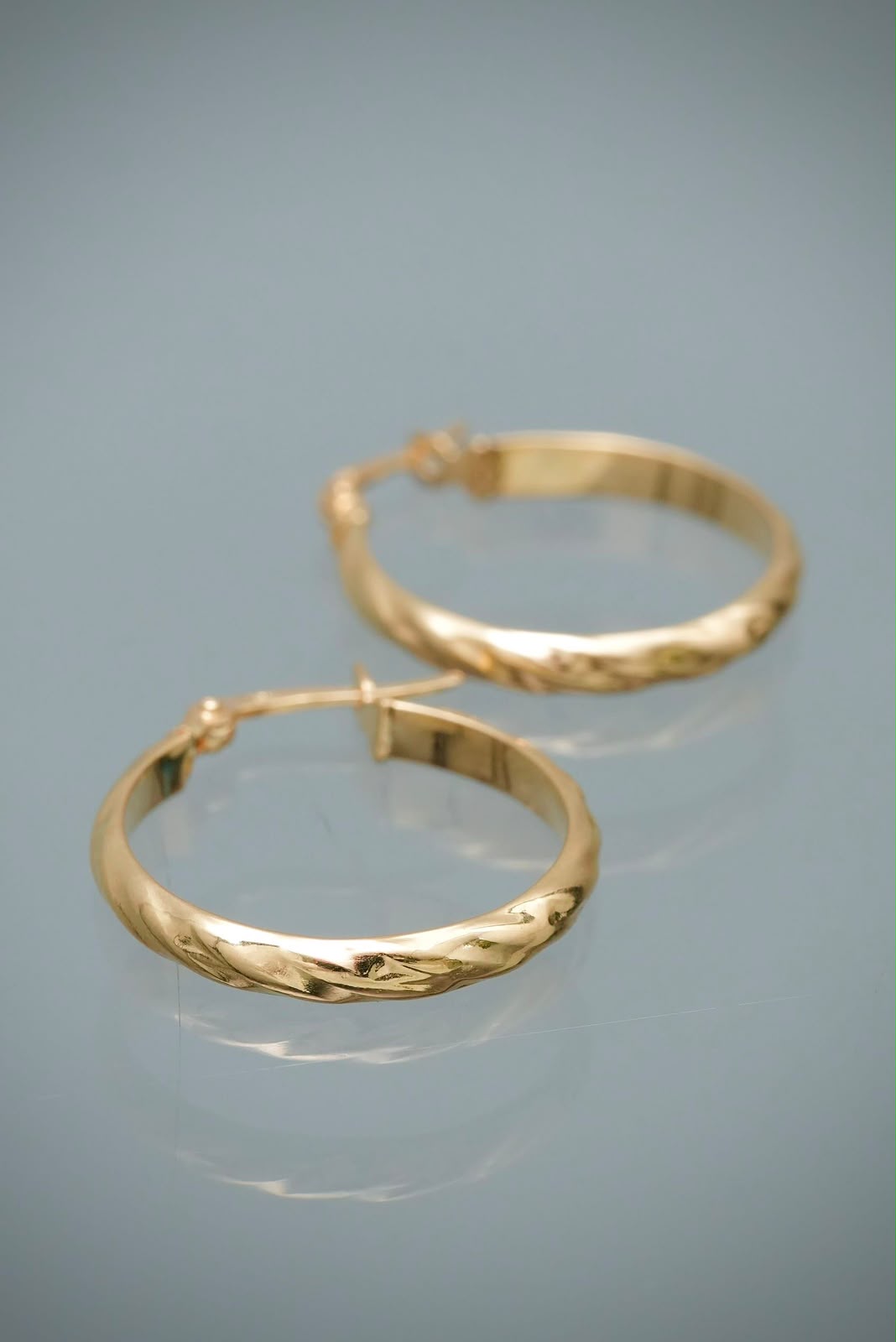 Candongas Semi Entorchadas 1.6gr / 2.3cm / 3mm — Oro Amarillo