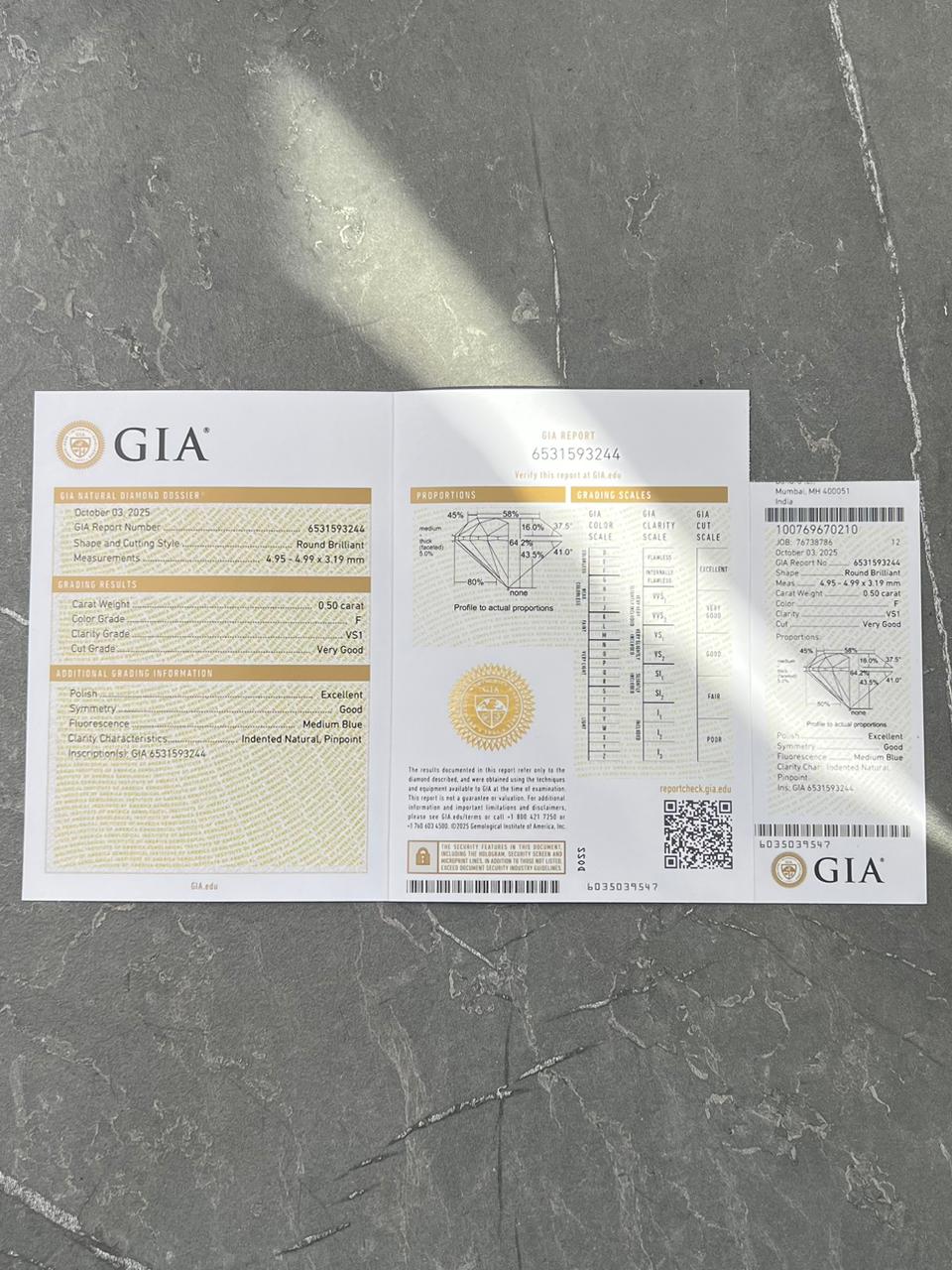 Diamante blanco 50PTS (Joya) B