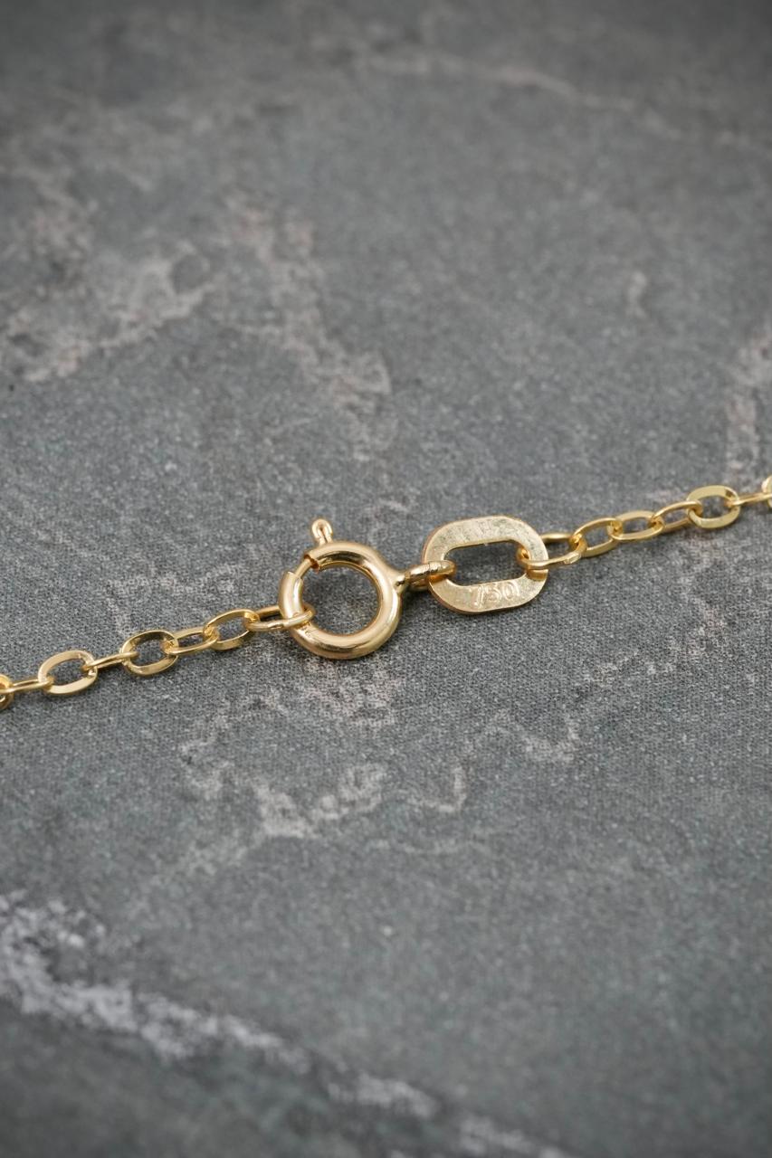 Cadena aro seguido diamantada 0.7gr / Largo 45cm — Oro Amarillo